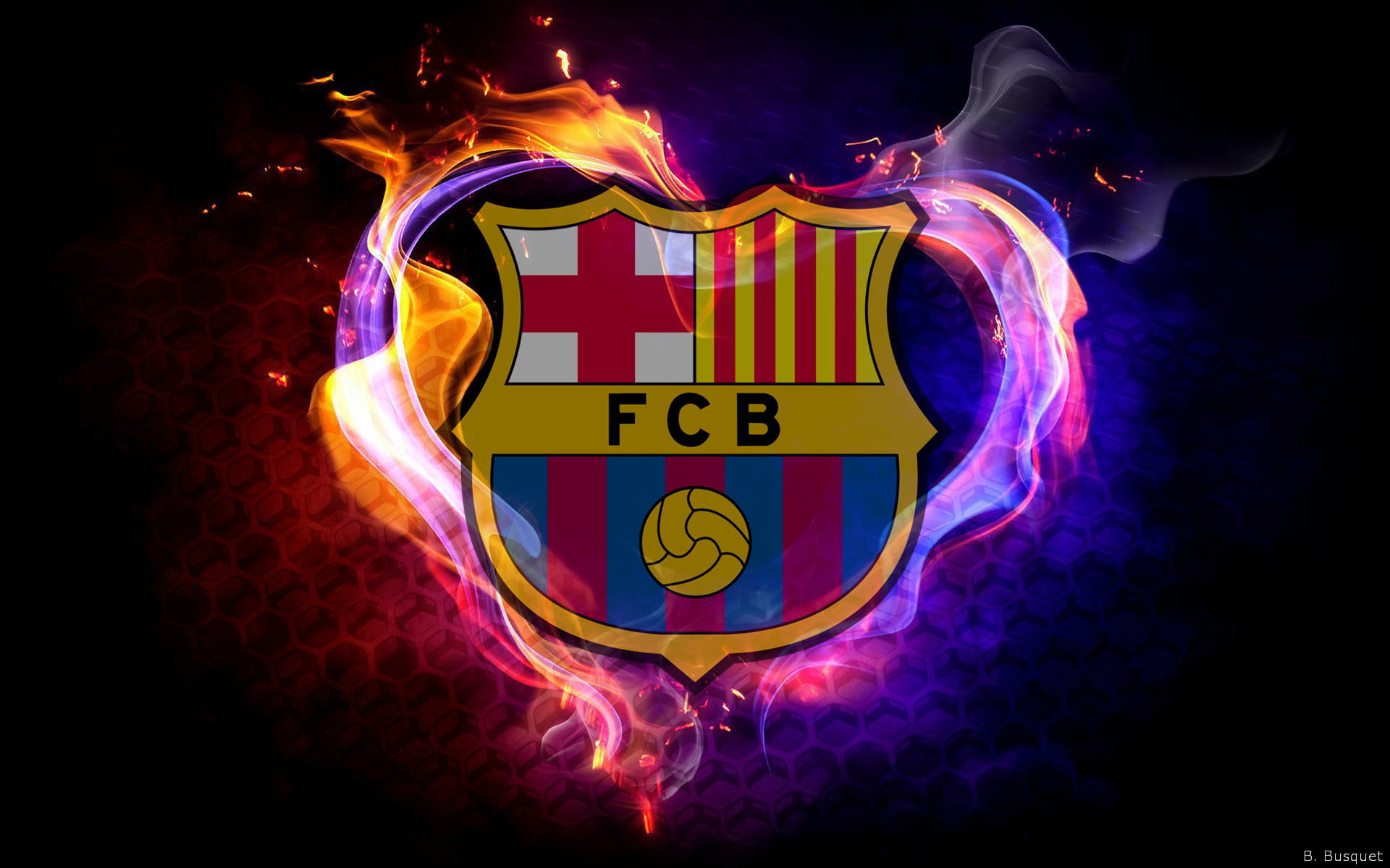 Logo, Emblem, FC Barcelona, Soccer, 1080P, HD Wallpaper