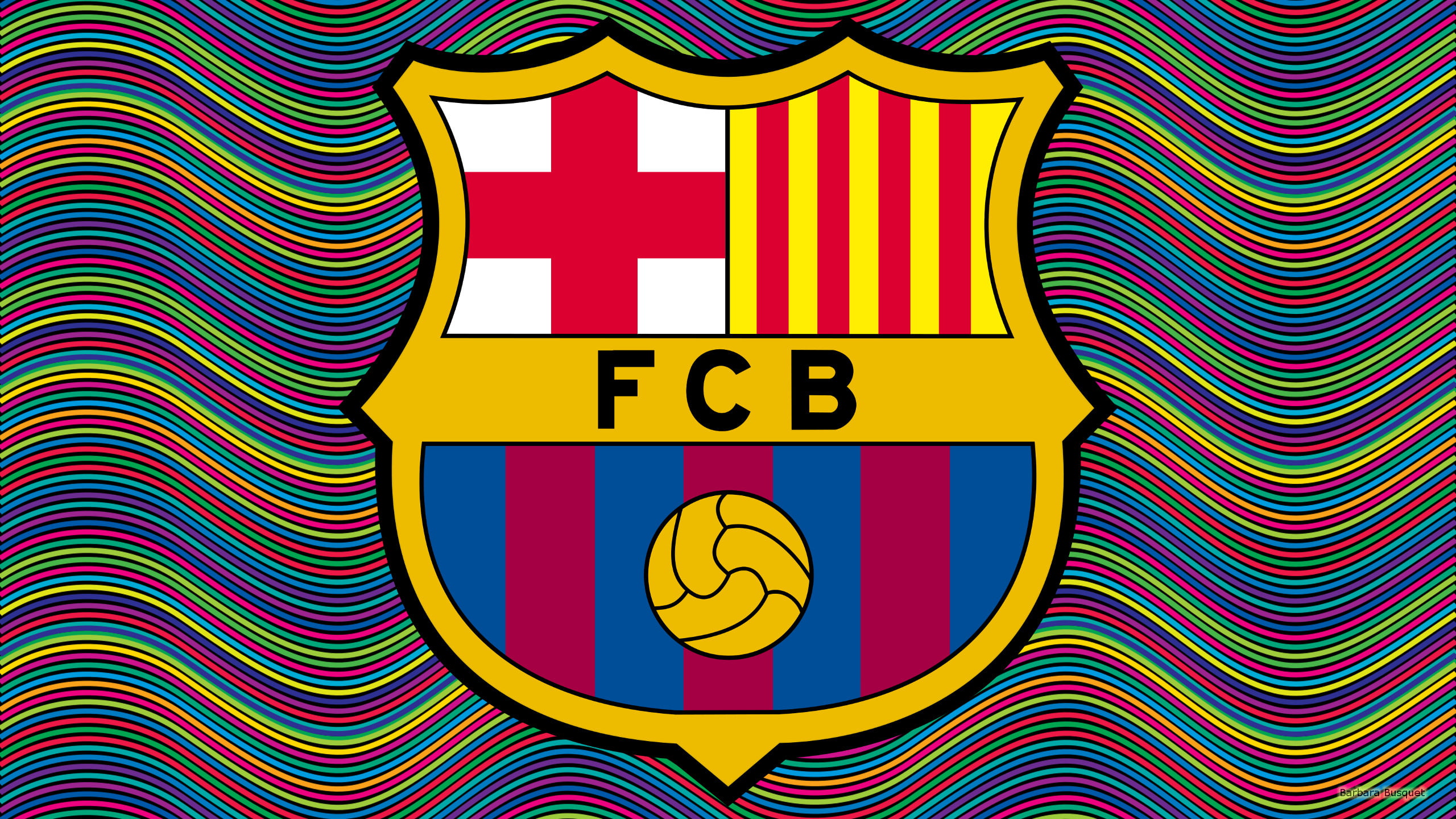 Logo, Soccer, Emblem, FC Barcelona, 2K, HD Wallpaper