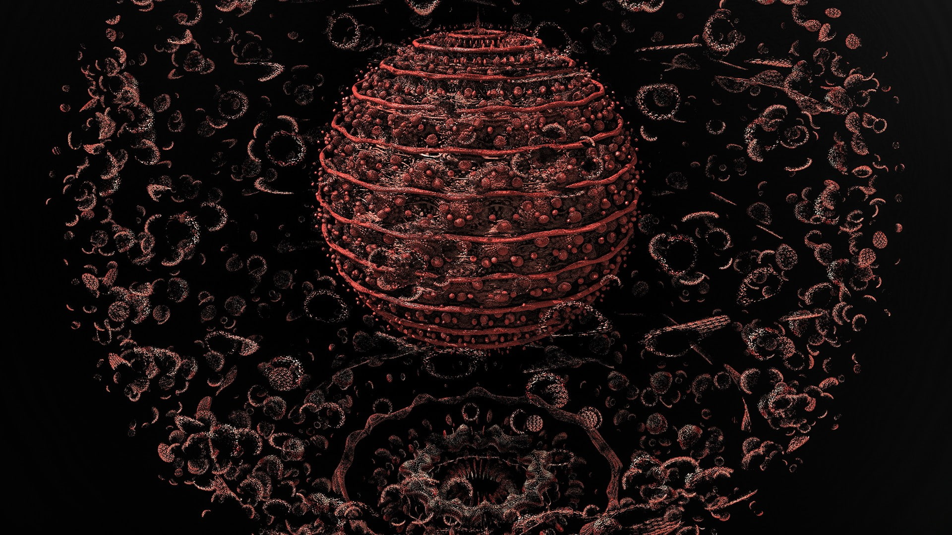 3D fractal, digital art, render, 1080P, HD Wallpaper