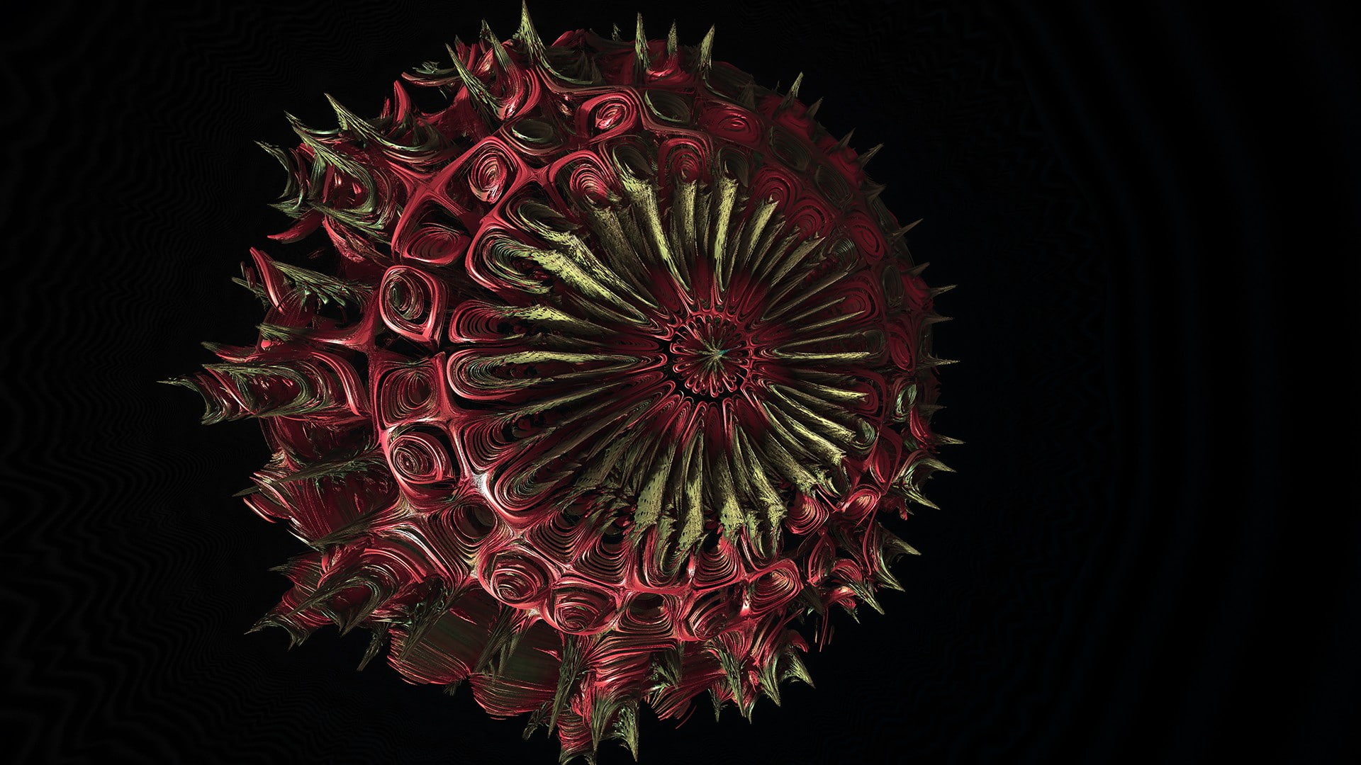 3D fractal, digital art, 1080P, render, HD Wallpaper