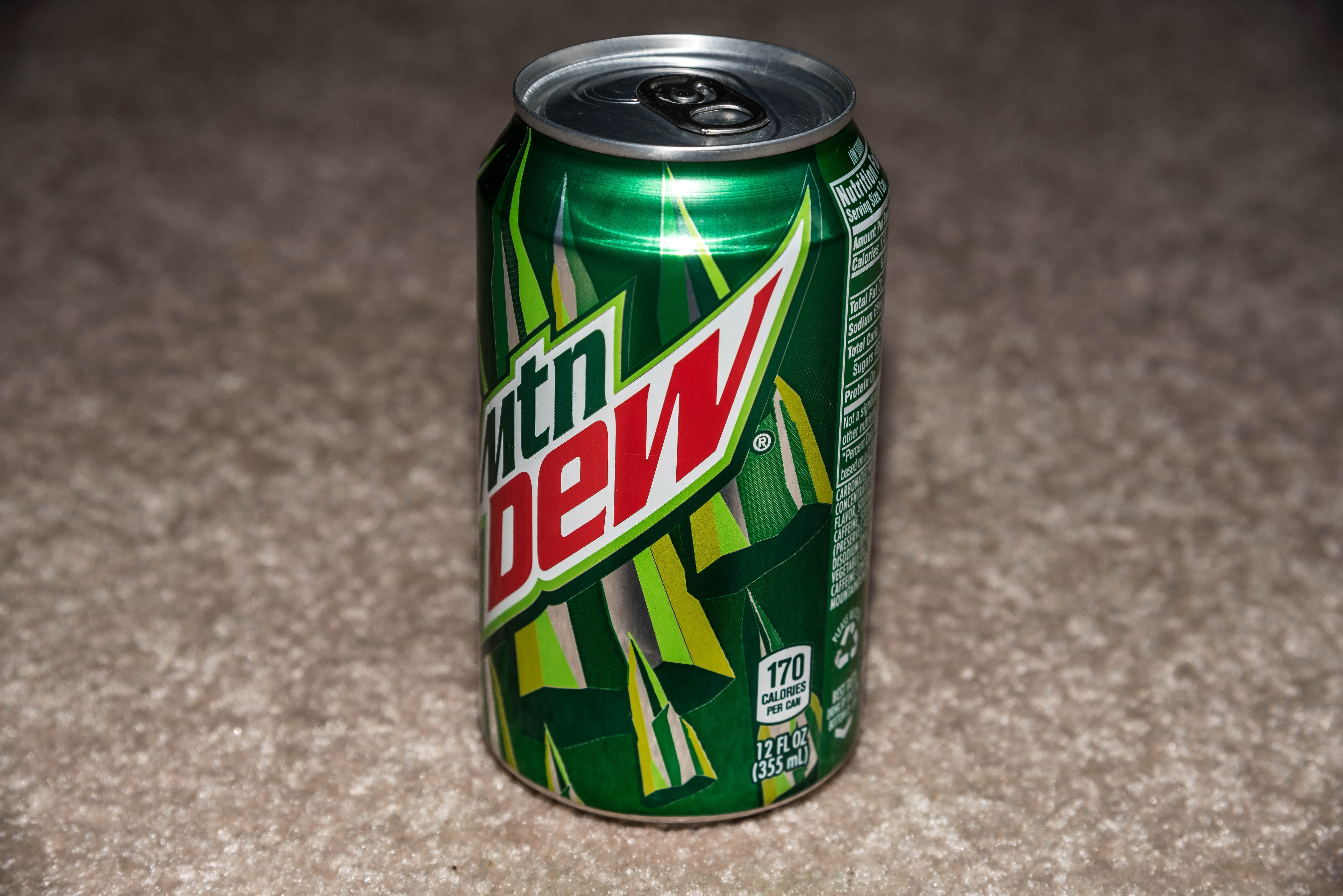 beverage, symbol, food, Can, multi colored, green color, sign, street, Mountain Dew, safety, no People, day, editorial, road, western script, text, dew, HD Wallpaper