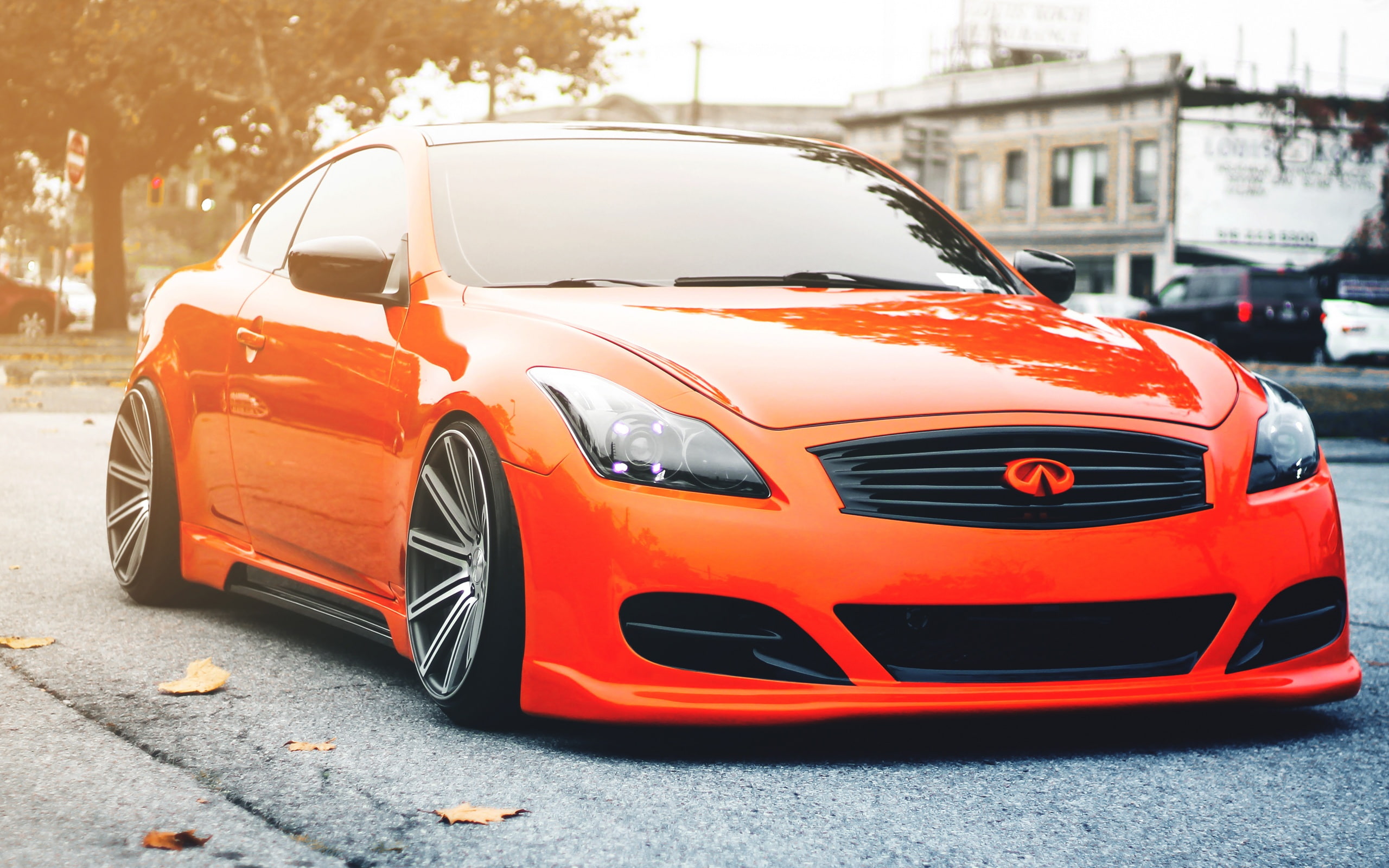 g, 2K, Car, Infiniti, Orange, HD Wallpaper