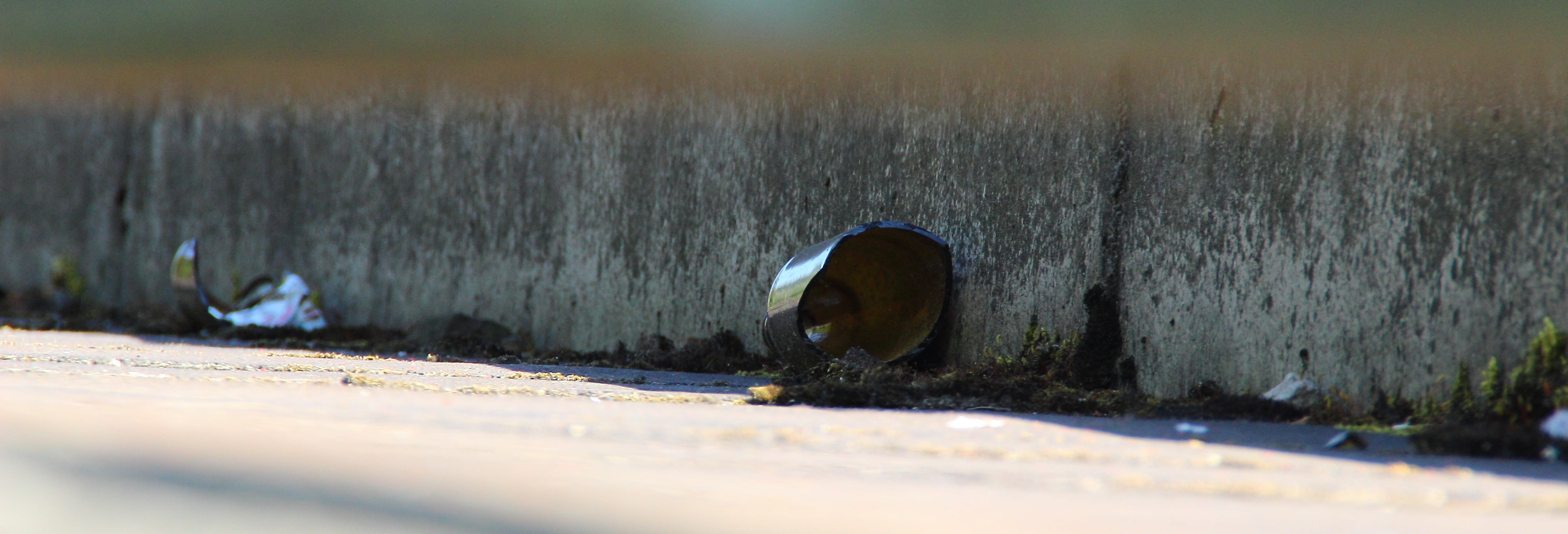 water pollution, bottle, garbage, nature, 5K, abandoned, communication, pollution, surface level, outdoors, gutter, sign, waste, sunlight, side of the road, HD Wallpaper