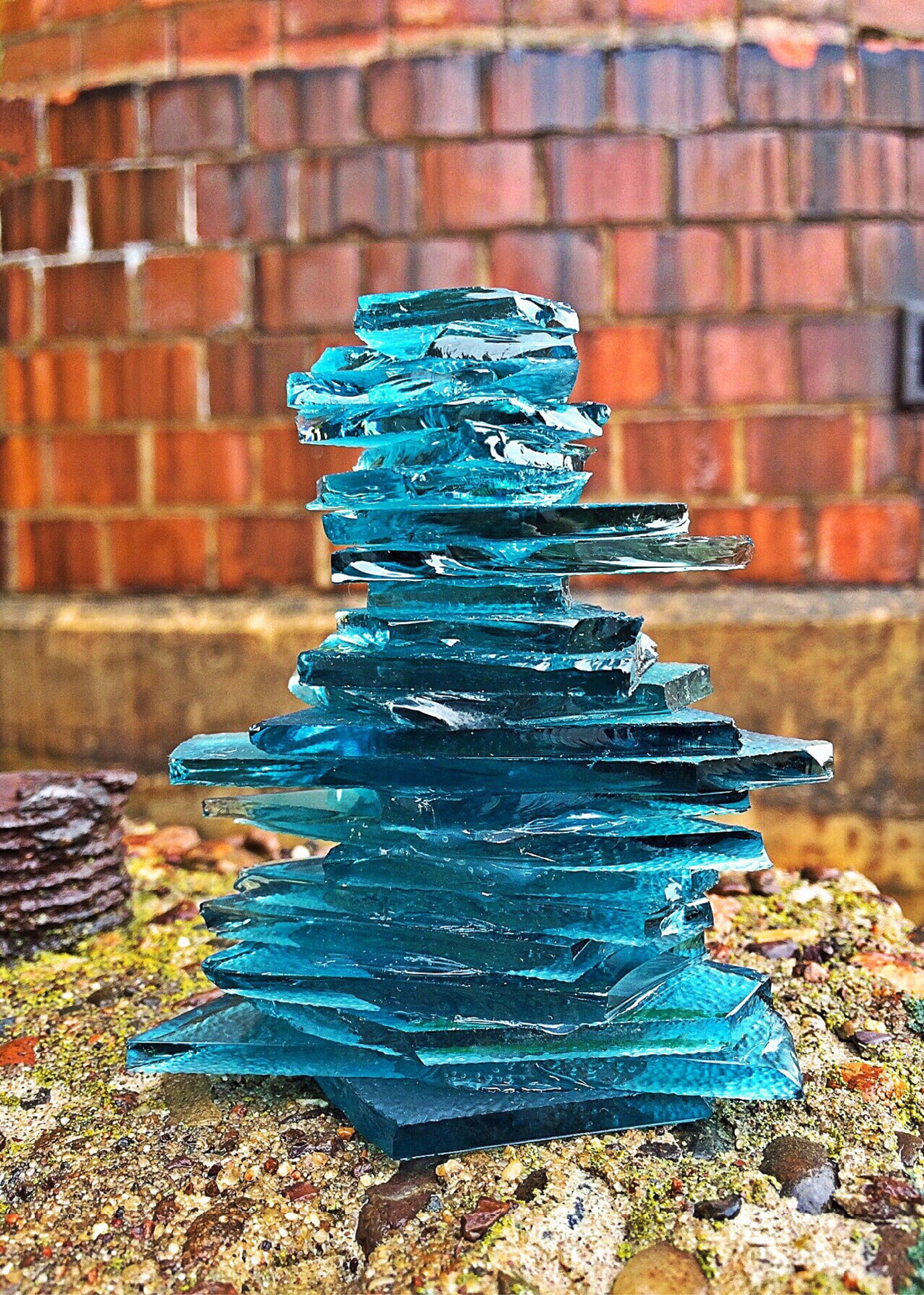 blue, stacked, creativity, architecture, wall - building feature, brick wall, built structure, stack, nature, representation, art and craft, outdoors, balance, Phone HD Wallpaper