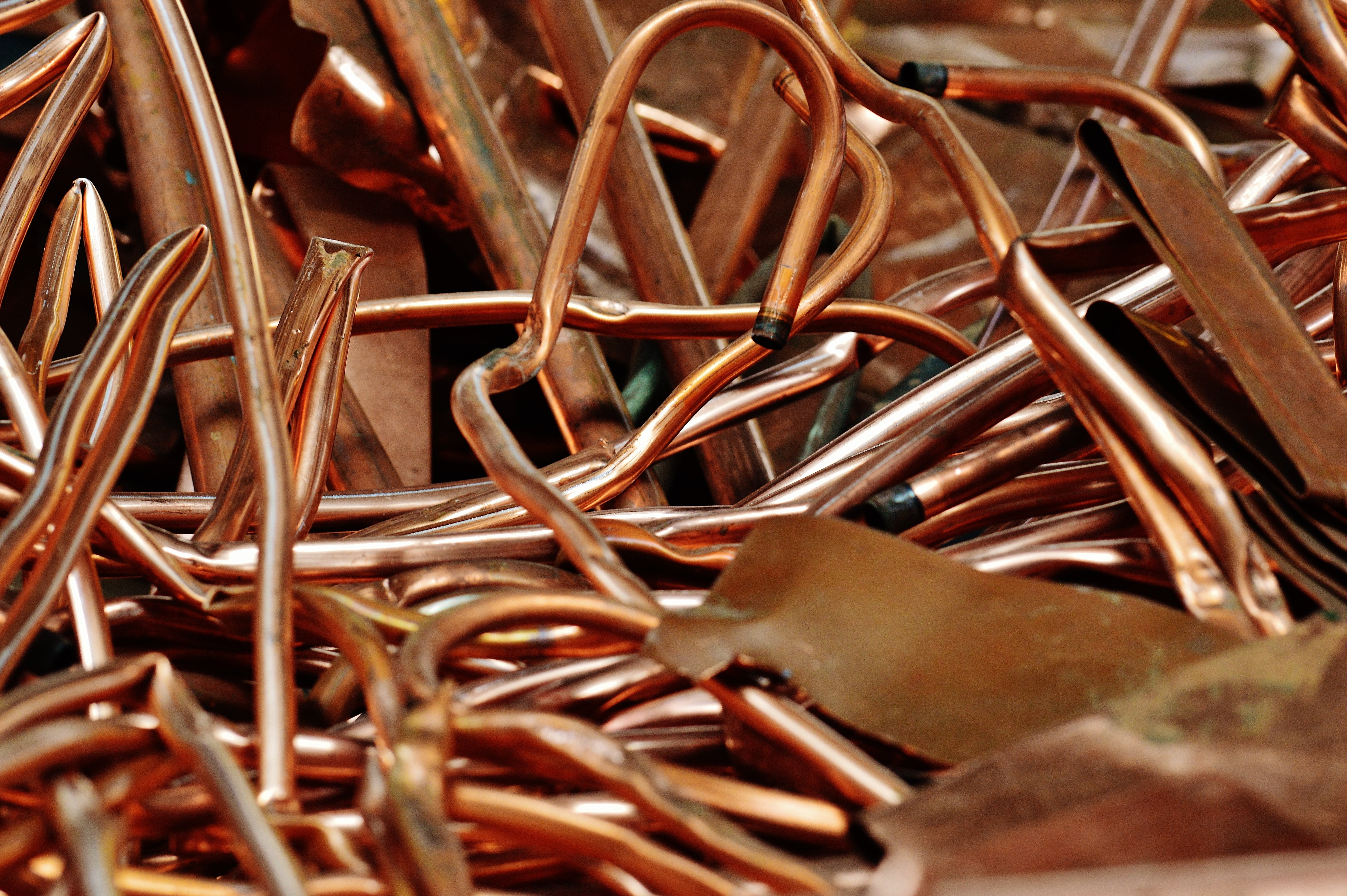 recycling, no people, copper, full frame, large group of objects, scrap, brown, office supply, abundance, nail, chaos, silver colored, day, selective focus, HD Wallpaper