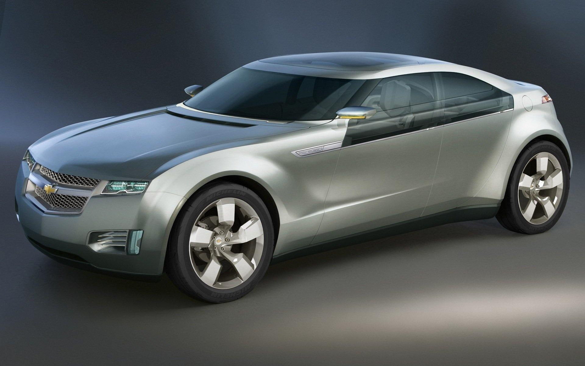 volt, gray, cars, coupe, 1920x1200, chevrolet volt, chevrolet, 1080P, HD Wallpaper