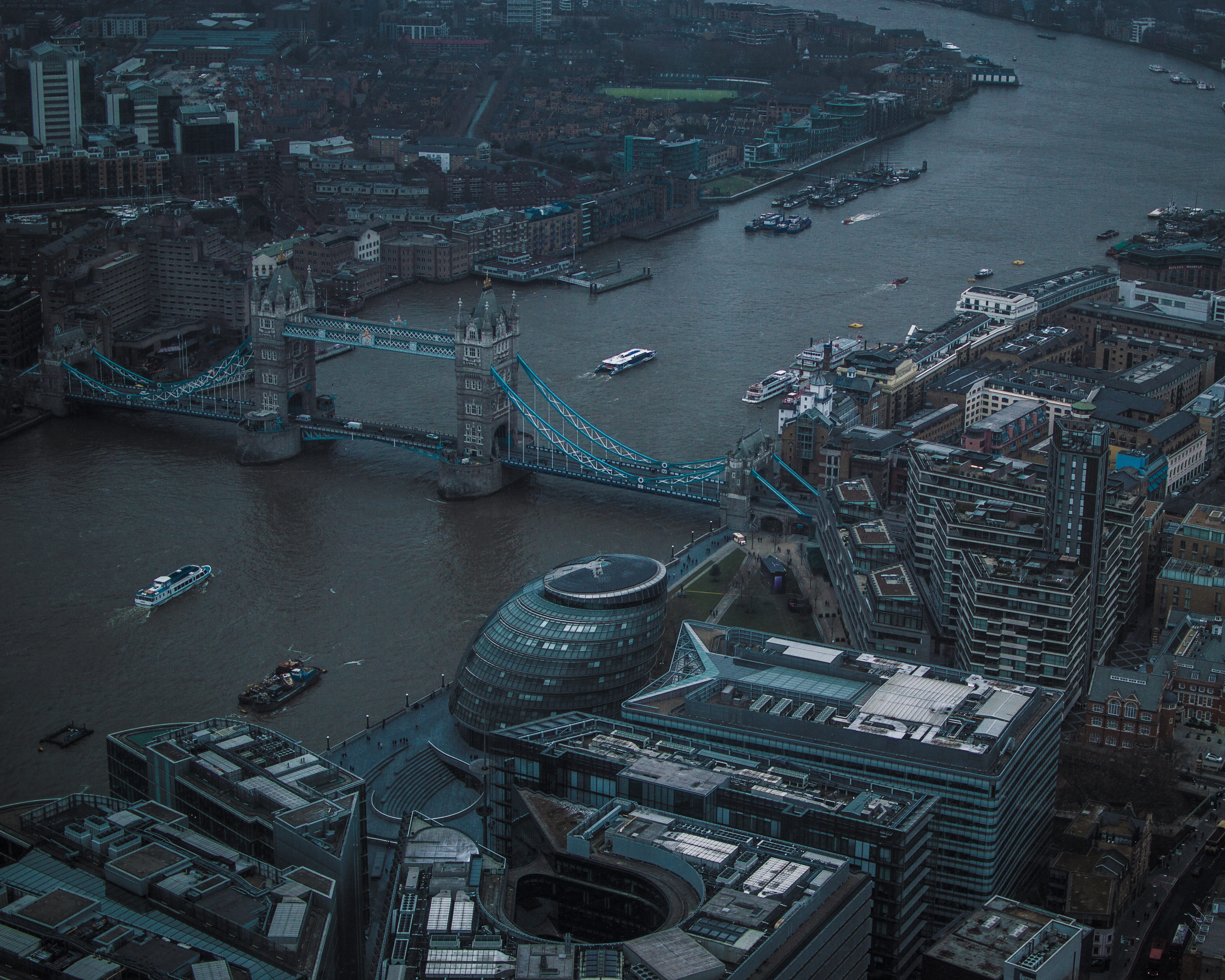 thames, river, concrete, connection, no people, nautical vessel, mode of transportation, london photography, boat, london bridge, bridge, buildings, HD Wallpaper