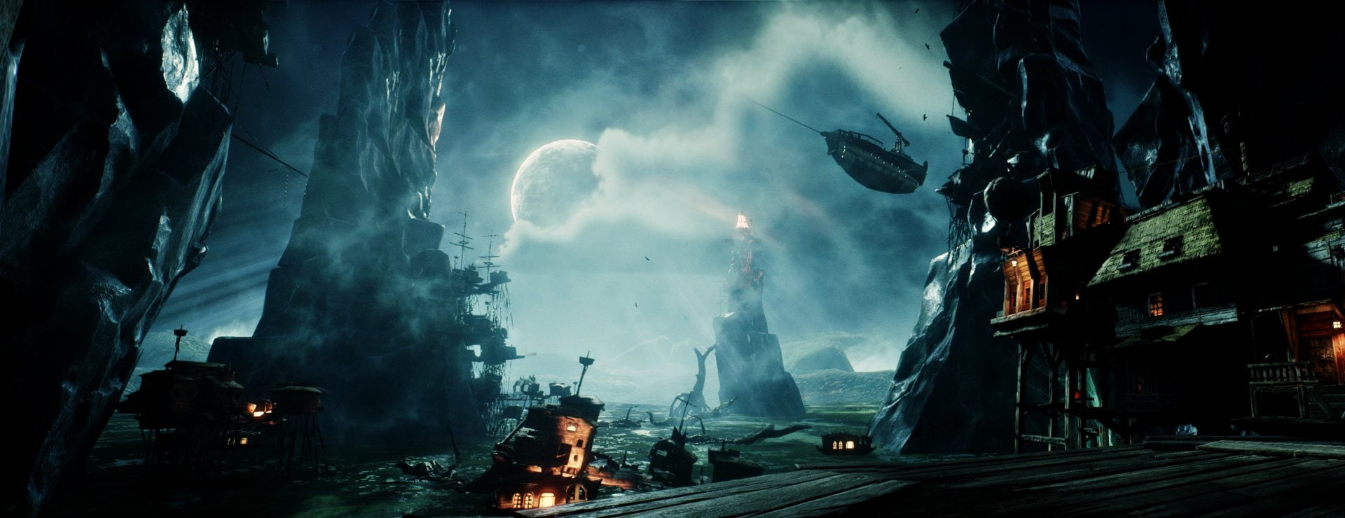 Video Game, Styx: Shards Of Darkness, Moon, Night, 1080P, HD Wallpaper