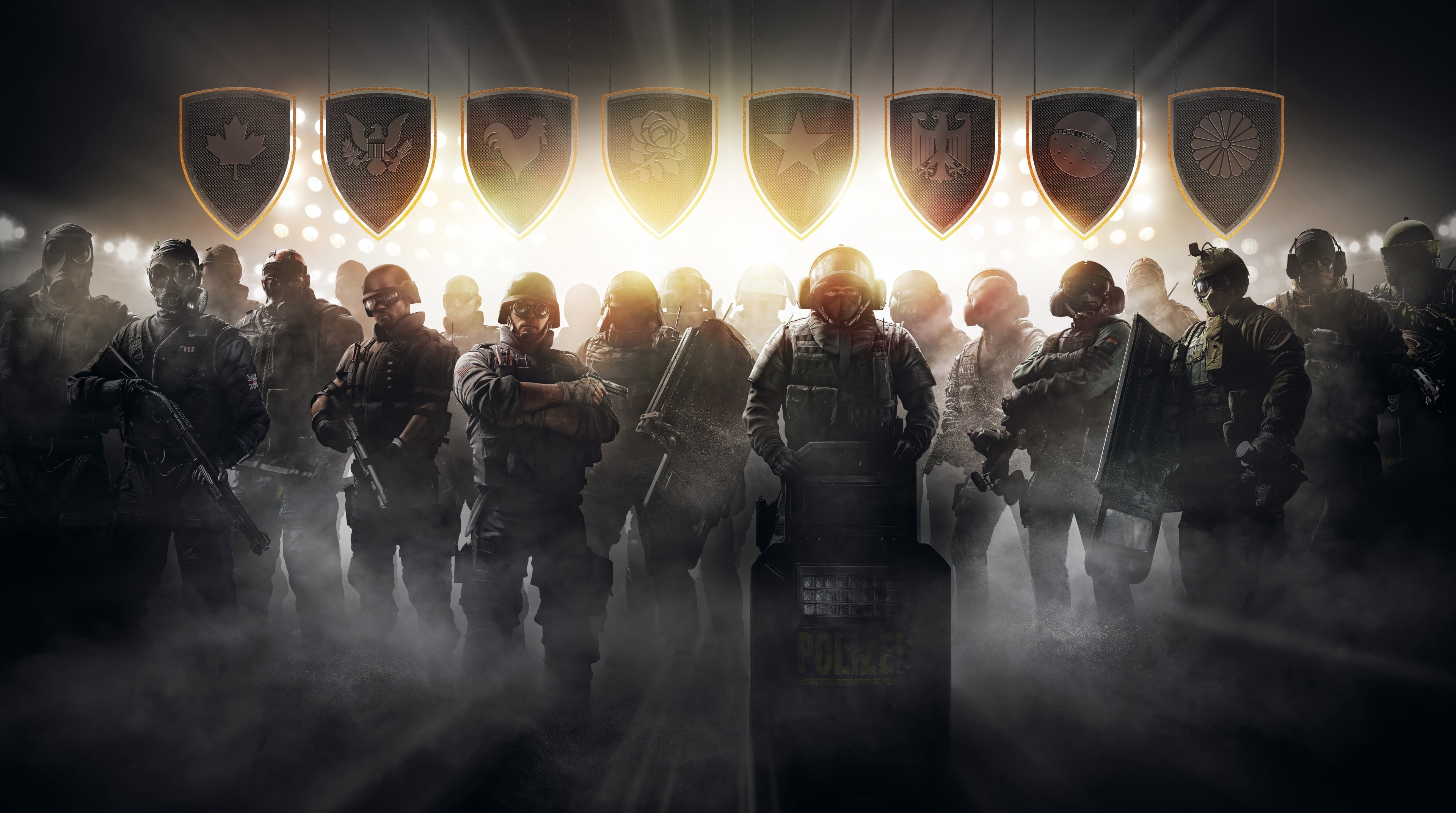 celebration, illuminated, group of people, lighting equipment, military, outdoors, 4K, large group of people, night, government, crowd, men, tom clancys rainbow six siege pro league 4k  amazing, HD Wallpaper