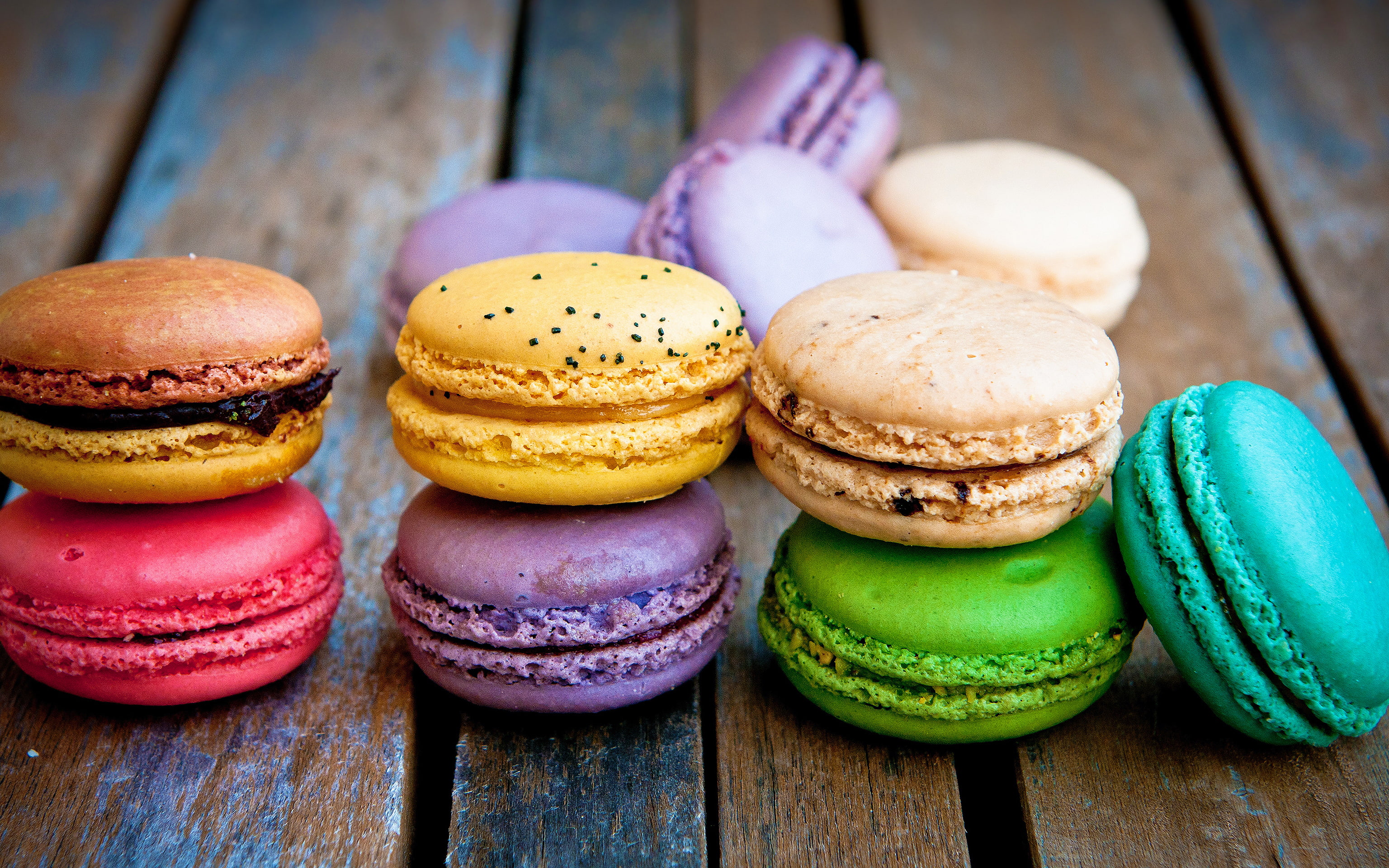 2K, Macarons, Colorful, HD Wallpaper