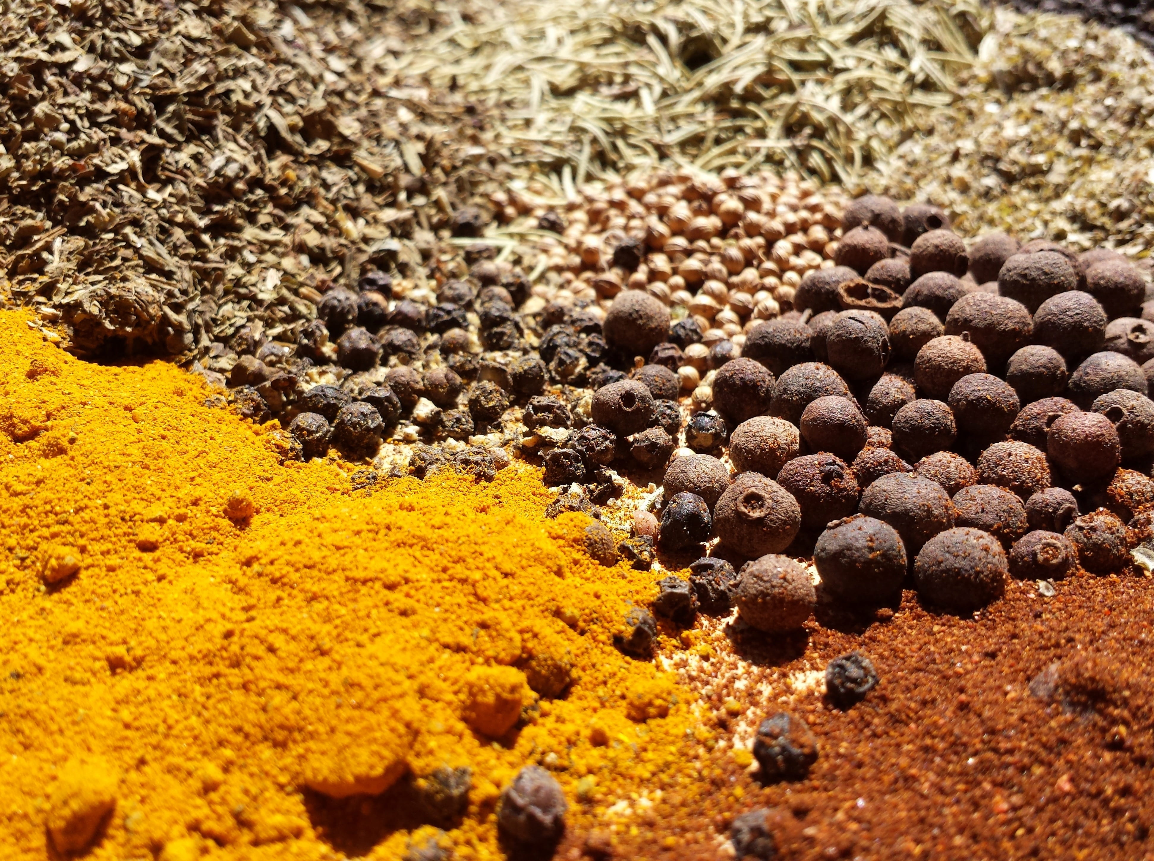 cooking, kitchen, high angle view, macro, full frame, beauty in nature, carry, solid, nature, spices, no people, selective focus, sand, sunlight, food, HD Wallpaper
