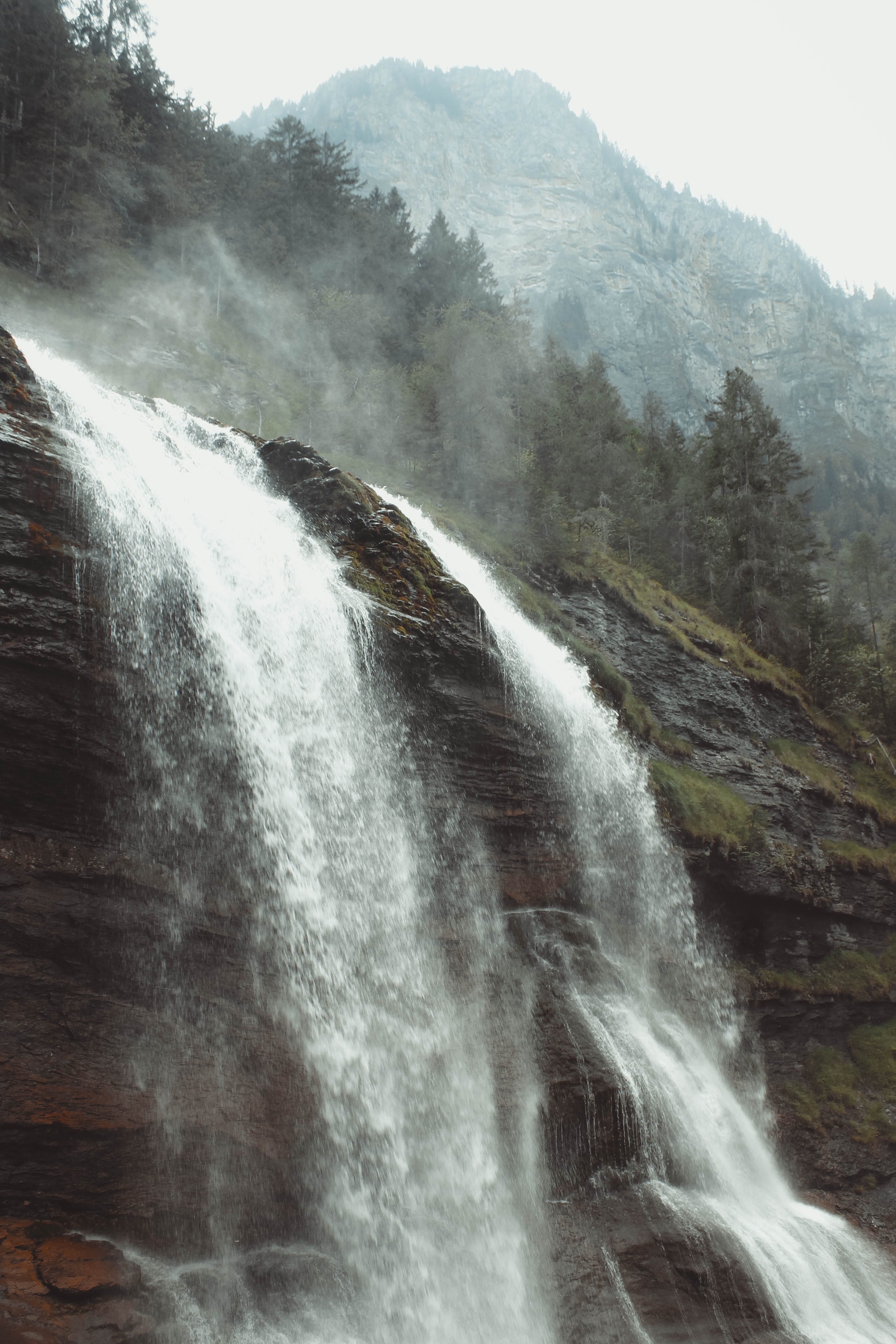 outdoors, environment, no people, fall, flowing water, long exposure, flowing, land, blurred motion, non-urban scene, nature, scenics - nature, formation, Phone HD Wallpaper