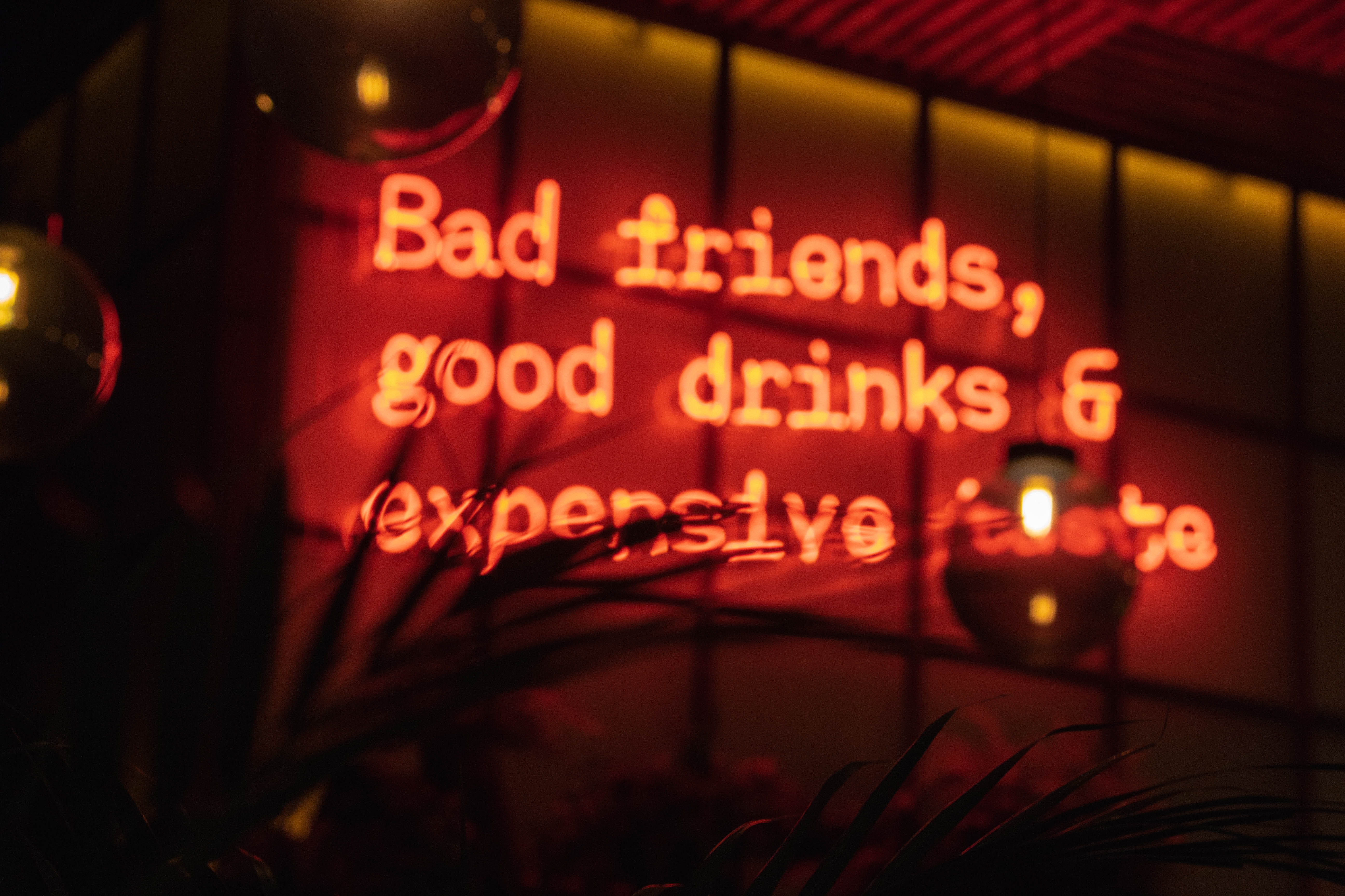 sign, nightclub, radio station, business, background, text, architecture, orange, 5K, restaurant, overlay, western script, night, arts culture and entertainment, HD Wallpaper