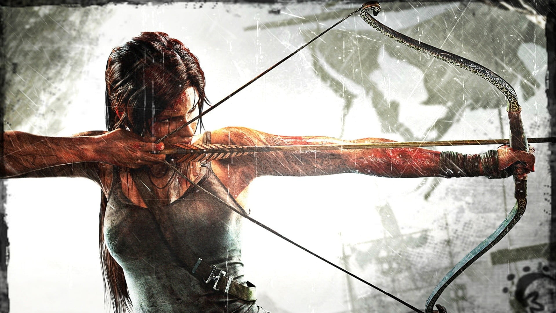 holding, leisure activity, untitled, rear view, fishing, video games, food, day, real people, Tomb Raider, nature, auto post production filter, one person, HD Wallpaper