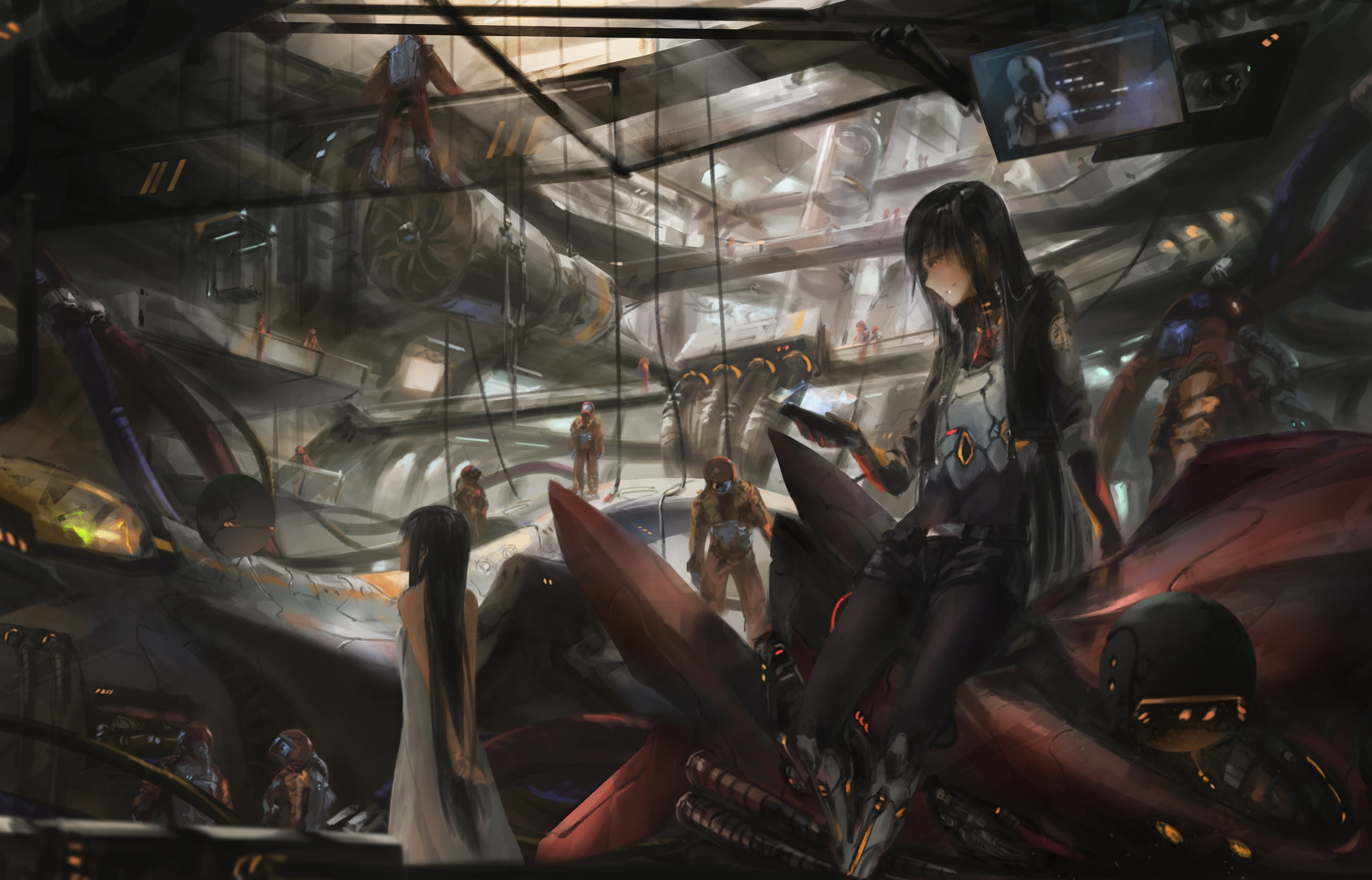 choice, fish, adult, indoors, lifestyles, real people, transparent, for sale, business, retail, women, market, men, 2K, group of people, Anime, people, HD Wallpaper