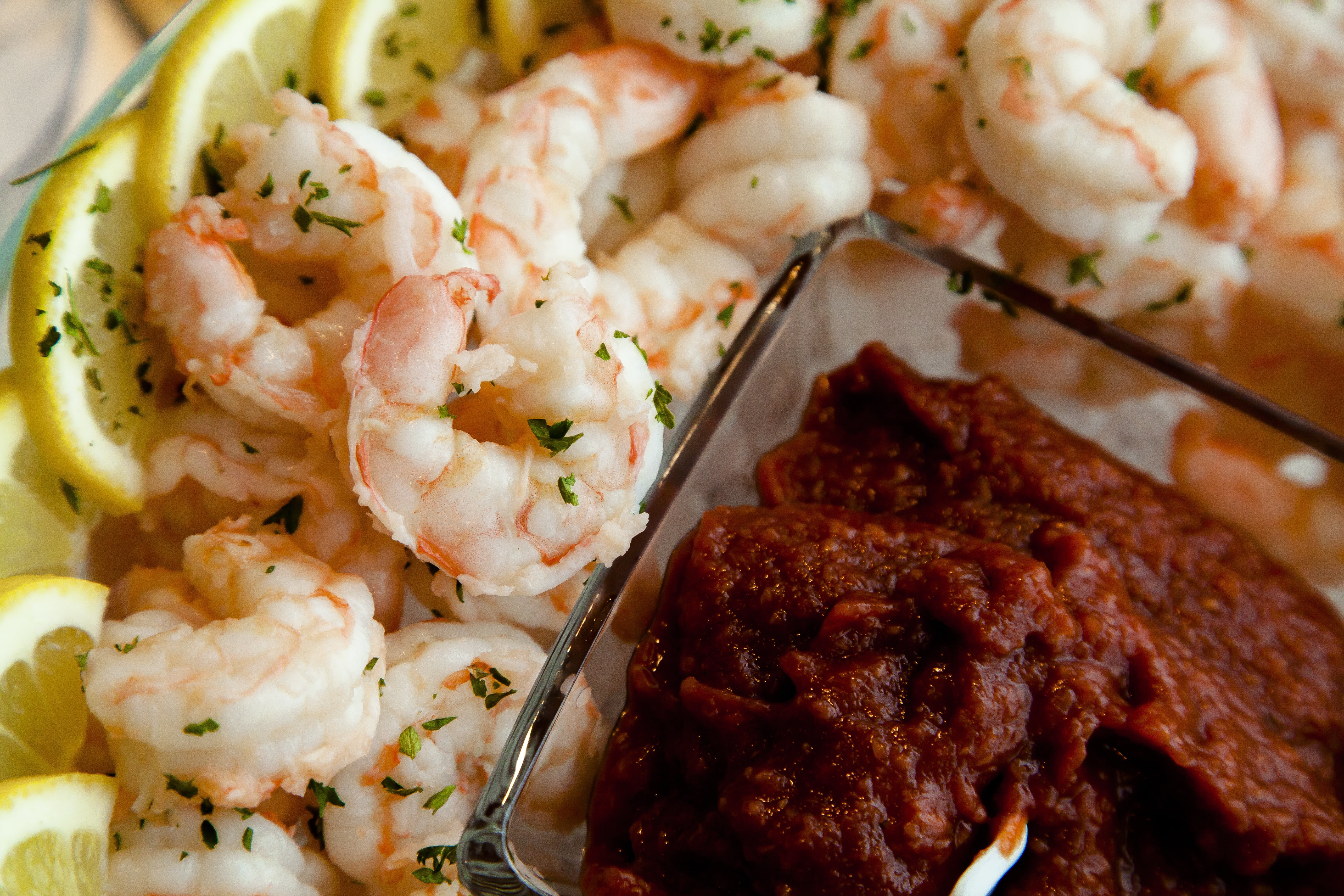 crab, savory sauce, freshness, fresh, cooking, no people, lunch, selective focus, plate, grill, dark, ready-to-eat, delicious, prepared Shrimp, 5K, meat, HD Wallpaper