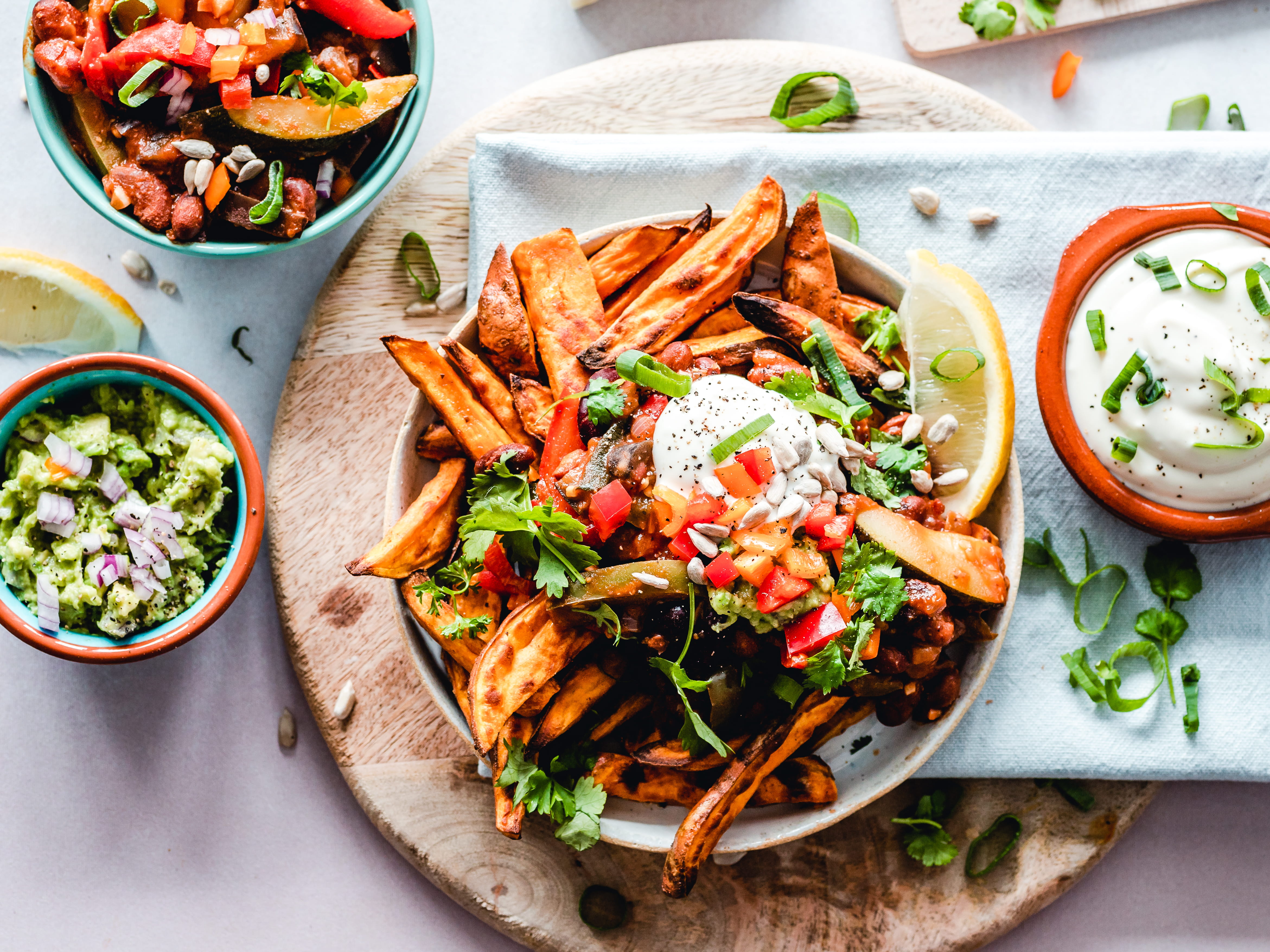 meal, freshness, indoors, close-up, high angle view, temptation, herb, no people, still life, tortilla - flatbread, plate, indulgence, food and drink, pita bread, HD Wallpaper