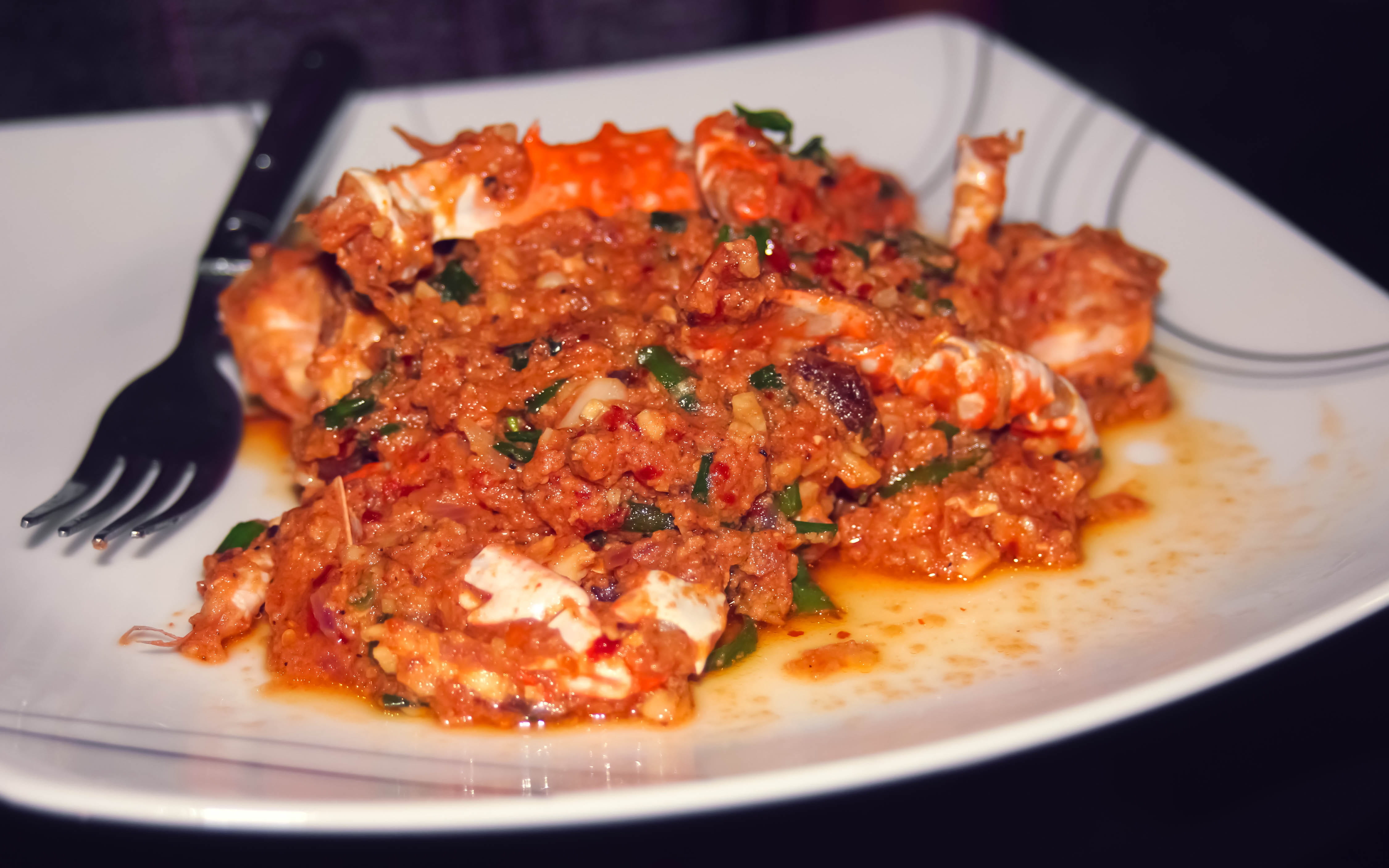 red, fresh, close-up, spice, plate, style, crab, salad, temptation, high angle view, seafood, no people, fried, cook, freshness, thailand, cooked, selective focus, HD Wallpaper