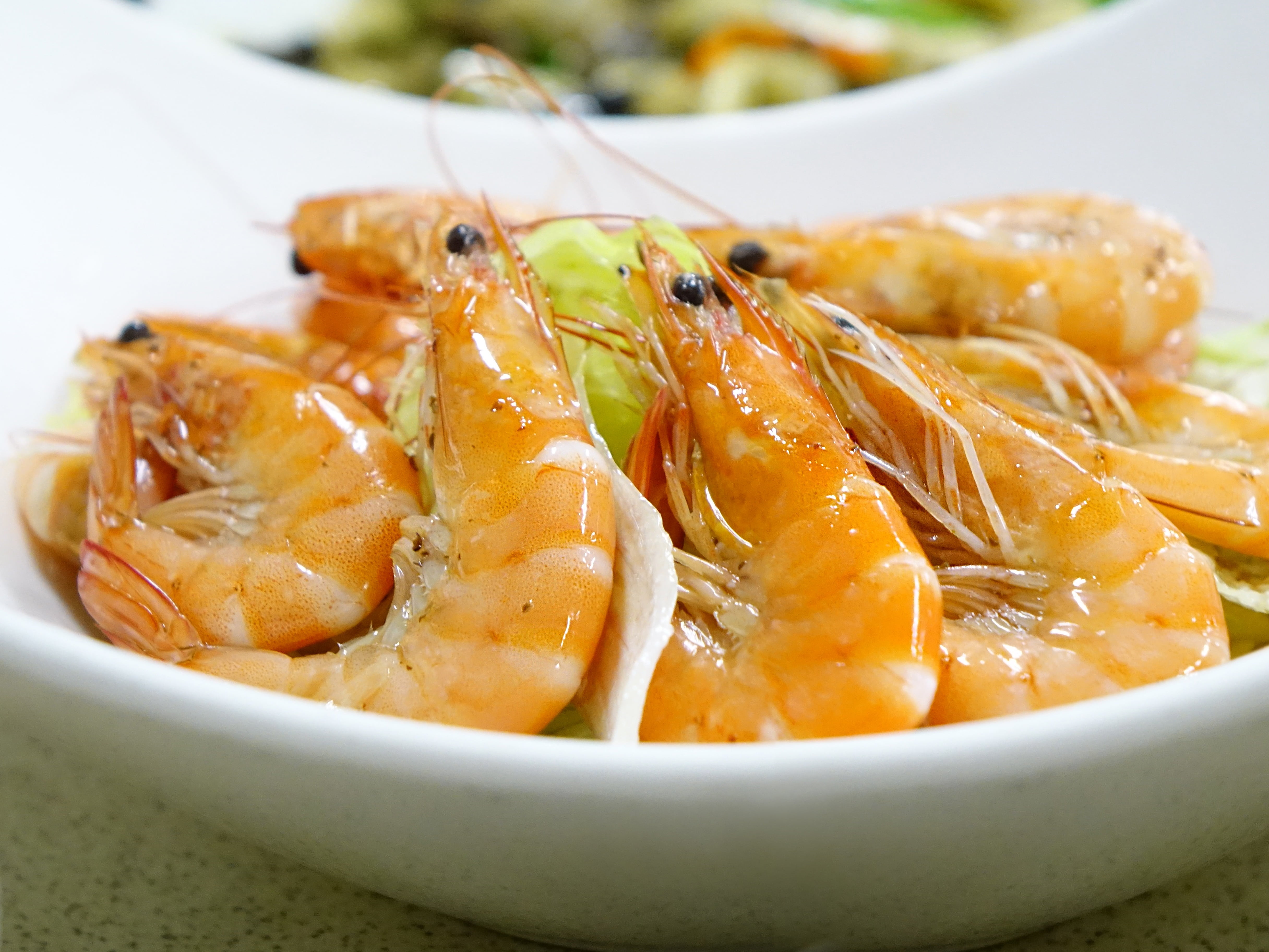 crockery, chinese, indoors, serving size, prawn, prepared Shellfish, shrimp - seafood, dinner, freshness, animal, ready-to-eat, meal, focus on foreground, HD Wallpaper