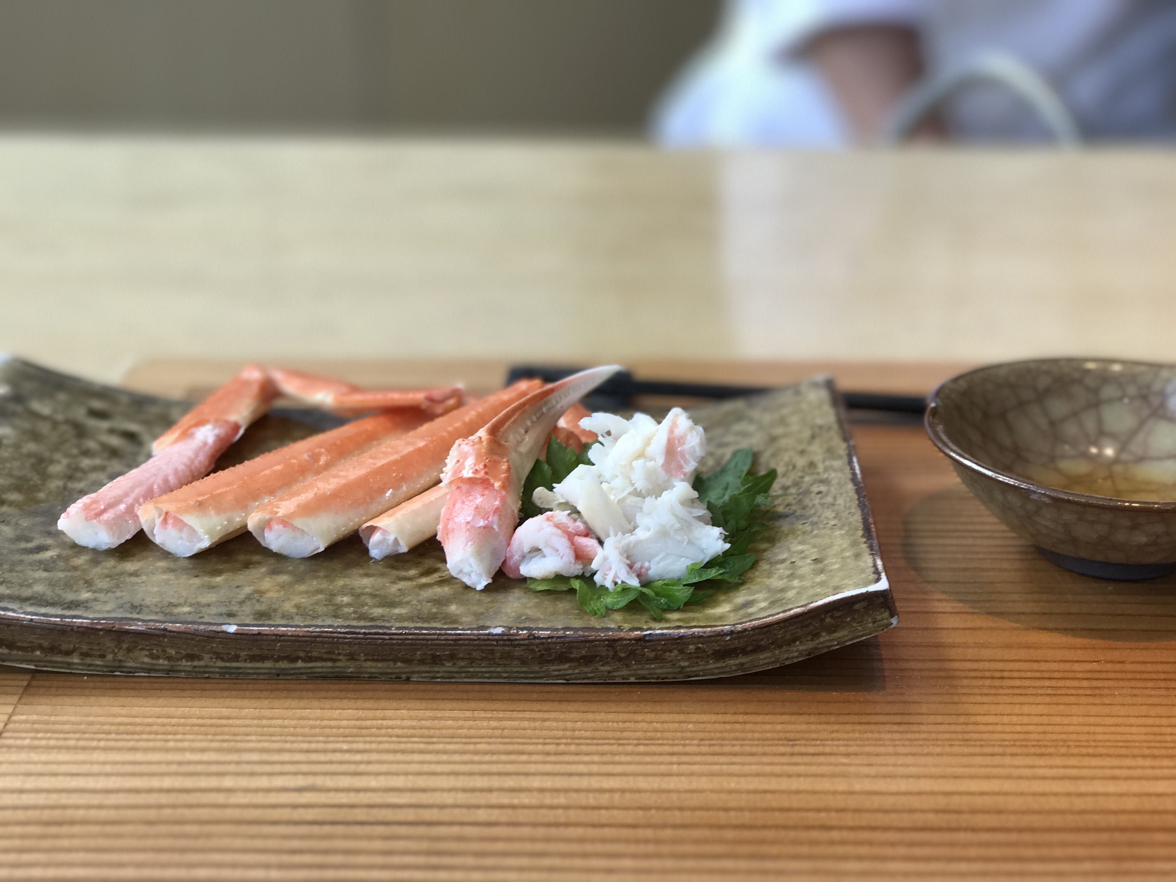 table, seafood, sashimi, ready-to-eat, wellbeing, crab, 3 chome-9-25 chūō, food, selective focus, 4K, close-up, wood - material, raw food, ceramic, japanese food, HD Wallpaper
