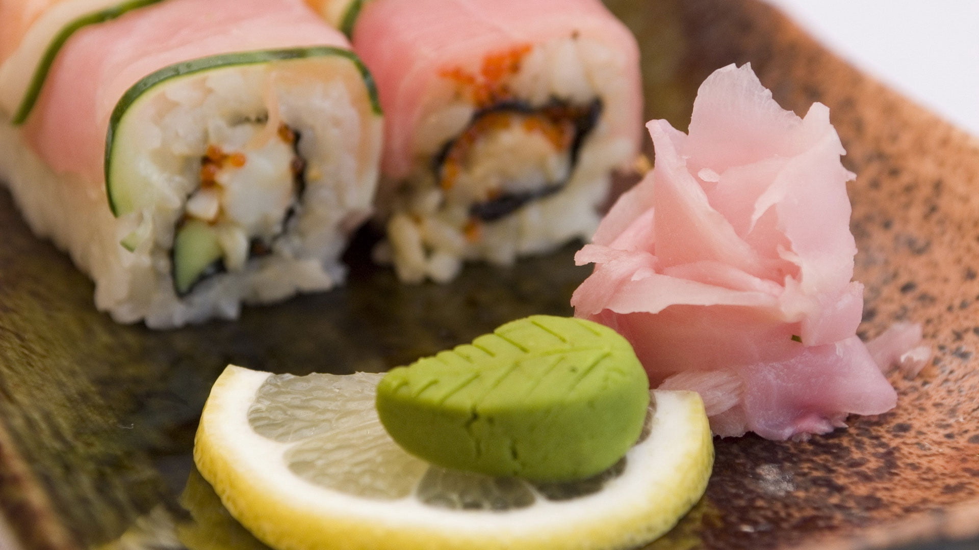 asia, rice - Food Staple, dinner, refreshment, healthy Eating, food, still life, lemon, japan, rice, tuna, sashimi, cultures, seafood, snack, close-up, HD Wallpaper