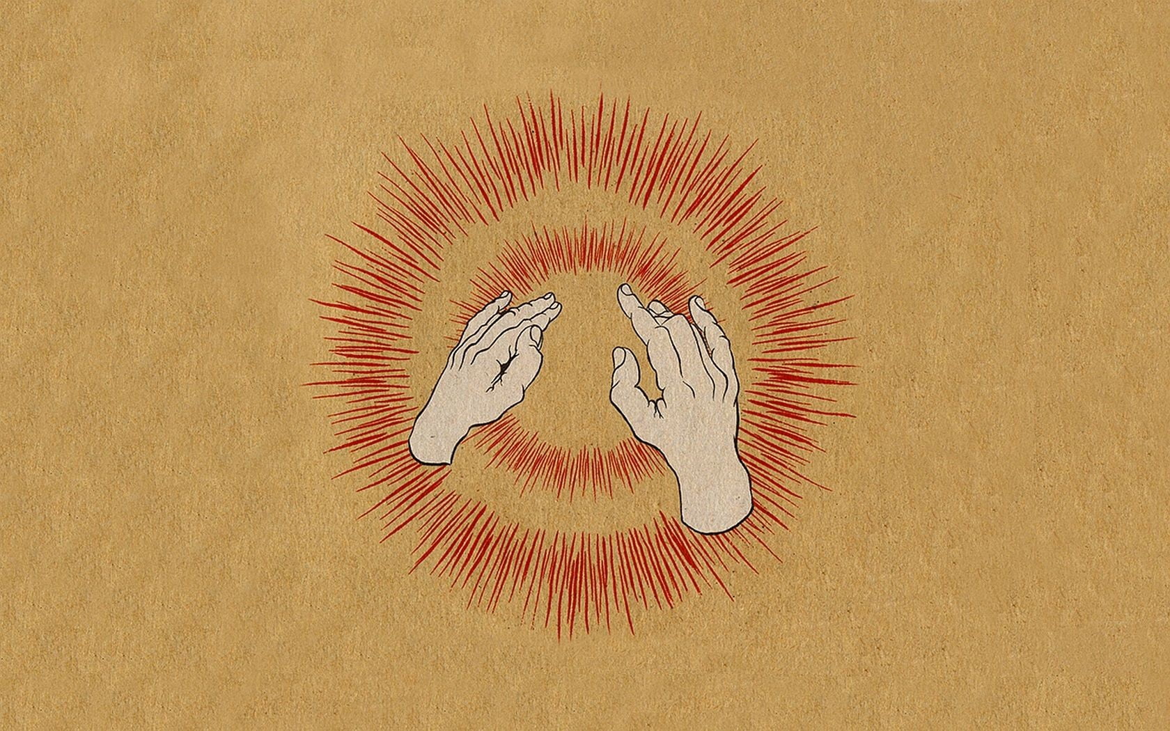 craft, Lift Your Skinny Fists Like Antennas to Heaven, wall - building feature, sand, indoors, yellow, illustration, creativity, hands, shape, human representation, HD Wallpaper