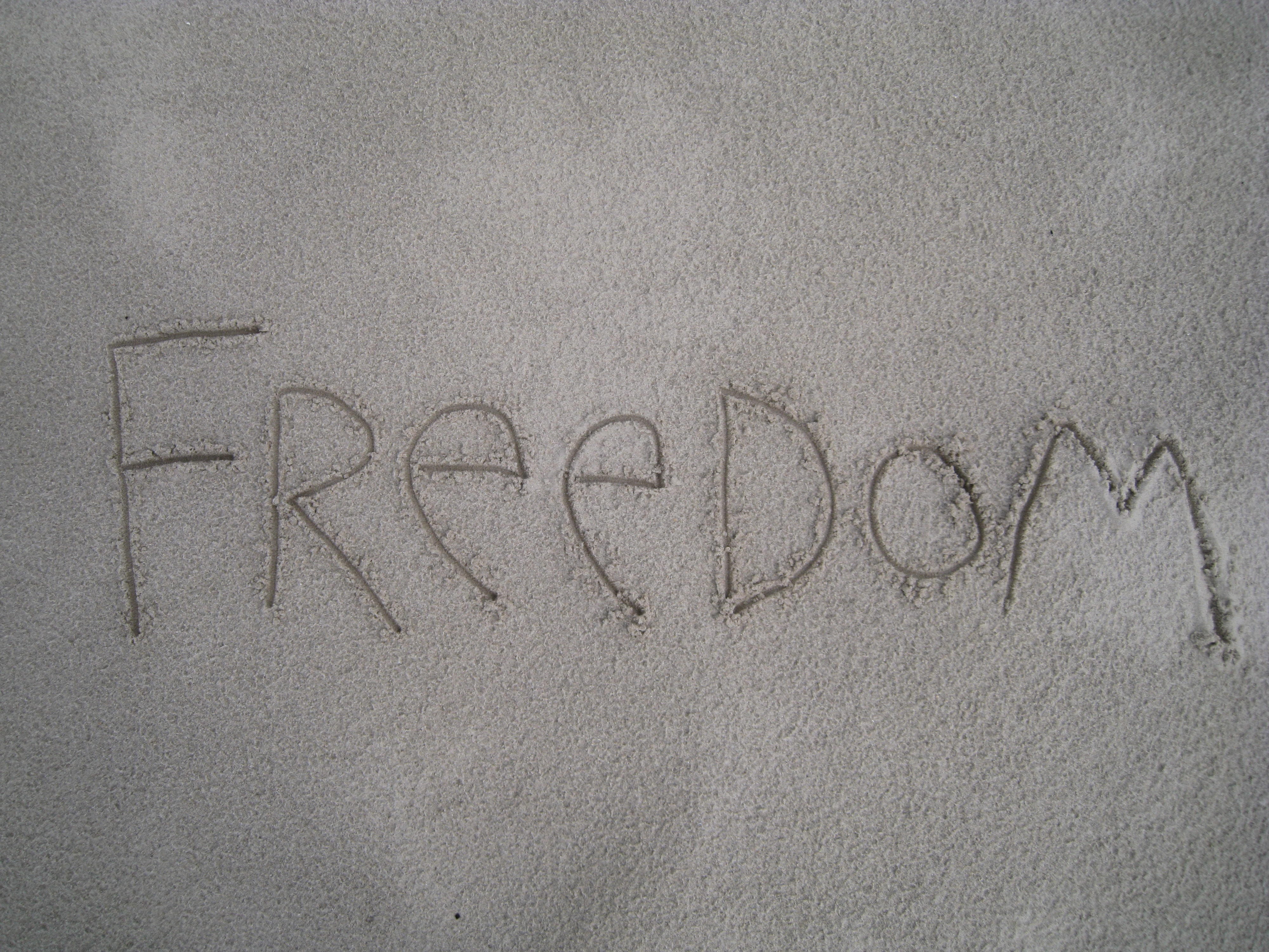 backgrounds, day, handwriting, text, outdoors, Beach, Sand, western script, land, Freedom, creativity, dom, no people, 4K, close-up, full frame, communication, HD Wallpaper