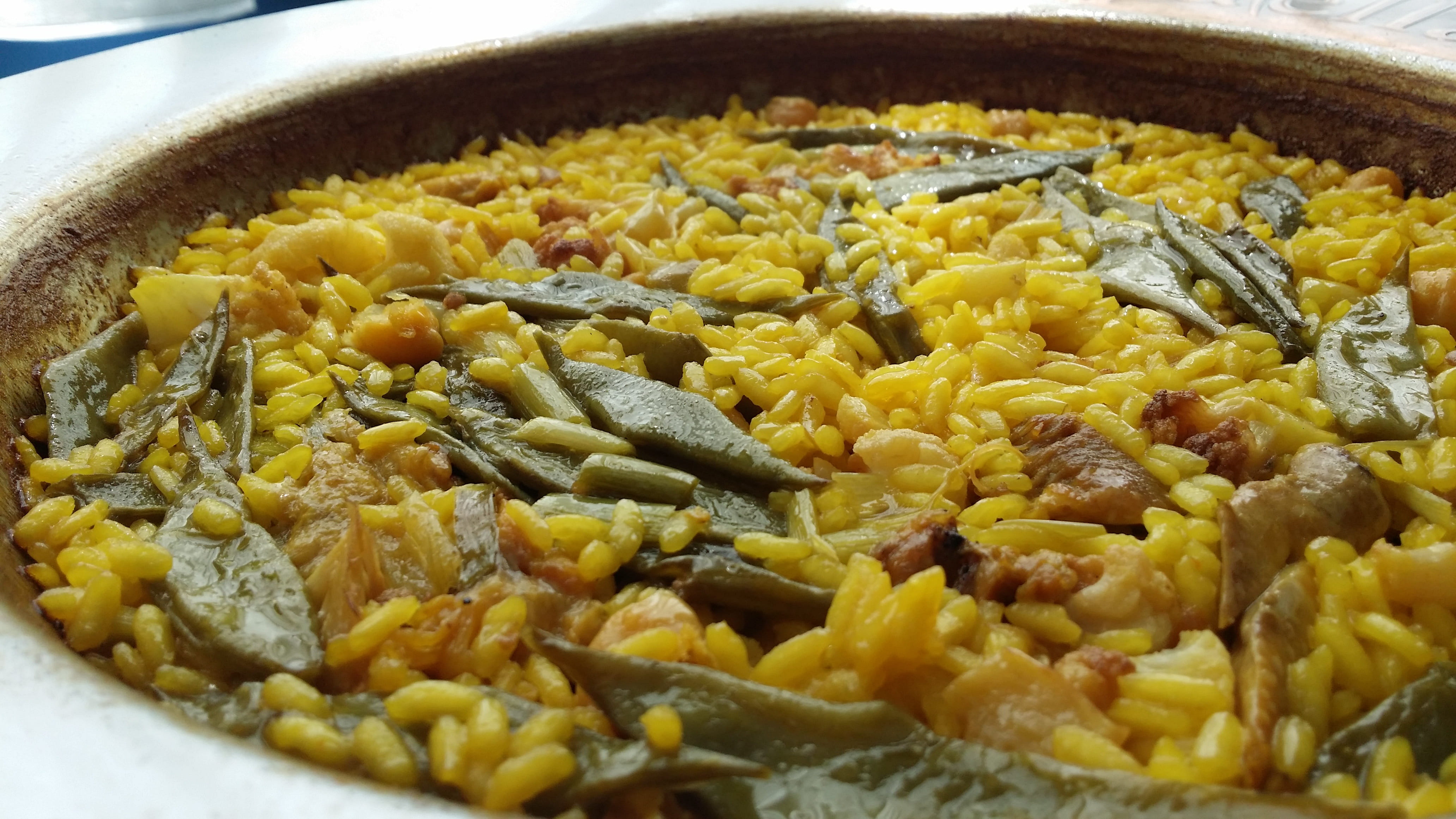 4K, yellow, temptation, vegetable, ready-to-eat, garnish, vegetarian food, indulgence, freshness, rice - food staple, spanish food, spanish cuisine, dinner, HD Wallpaper