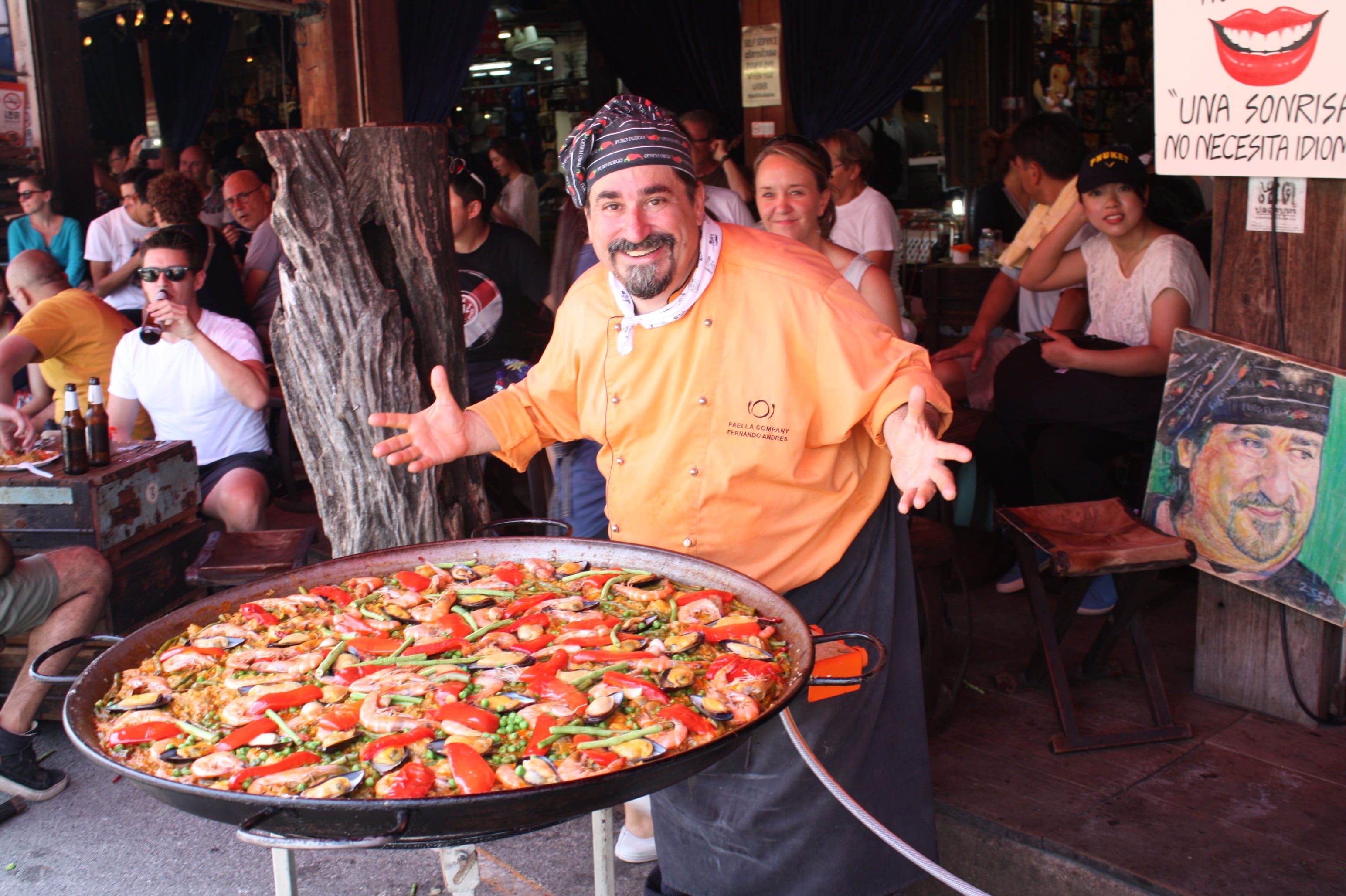 thailand, leisure activity, outdoors, males, celebration, food, adult, business, food and drink, cultures, men, market, only men, holiday, paella pan, table, HD Wallpaper