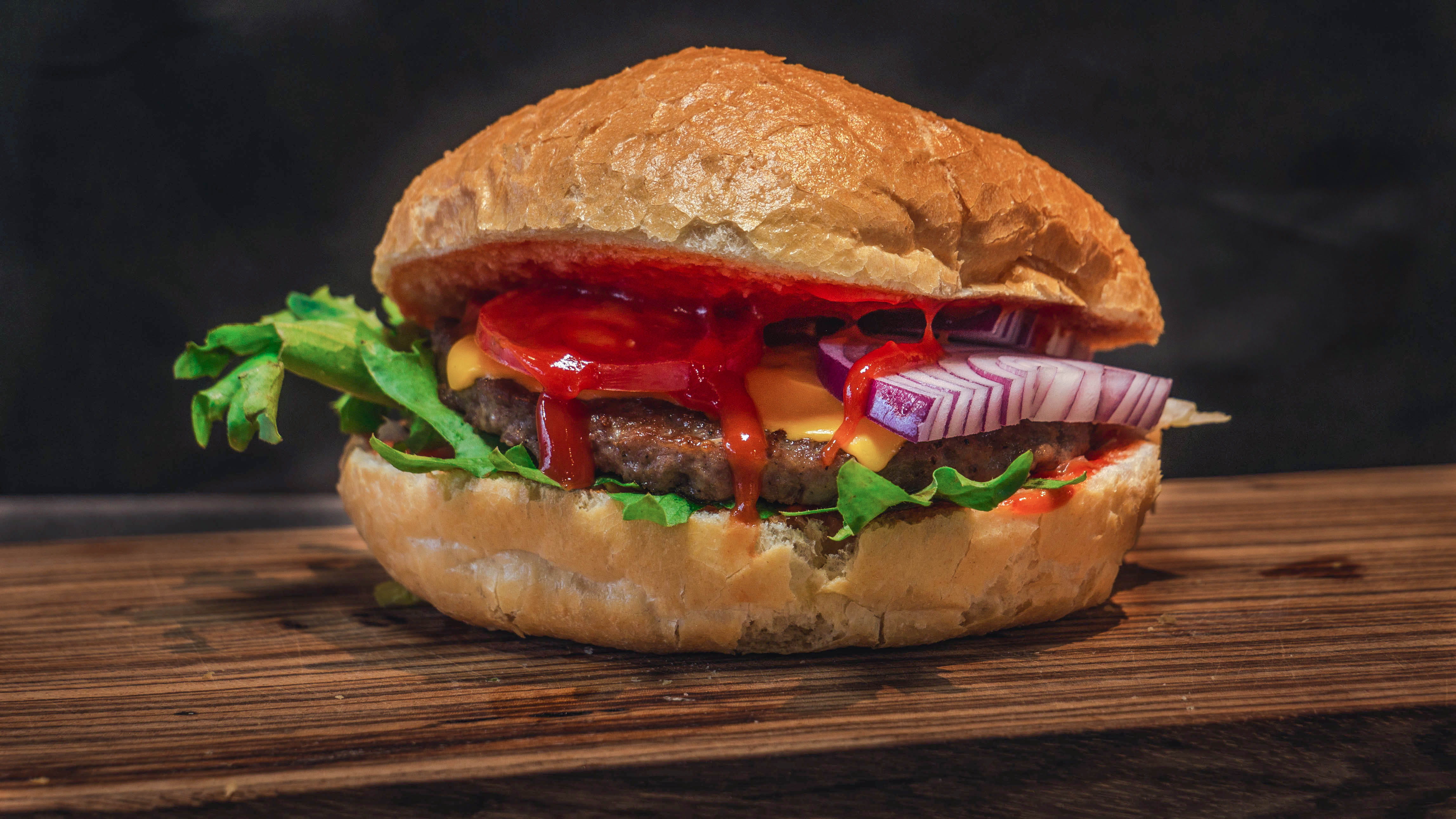 no people, carrot, tomato, roast, indoors, hamburger, cornbread, fast food, temptation, sugar, sesame, snack, seasoning, fondue, food and drink, take out food, HD Wallpaper