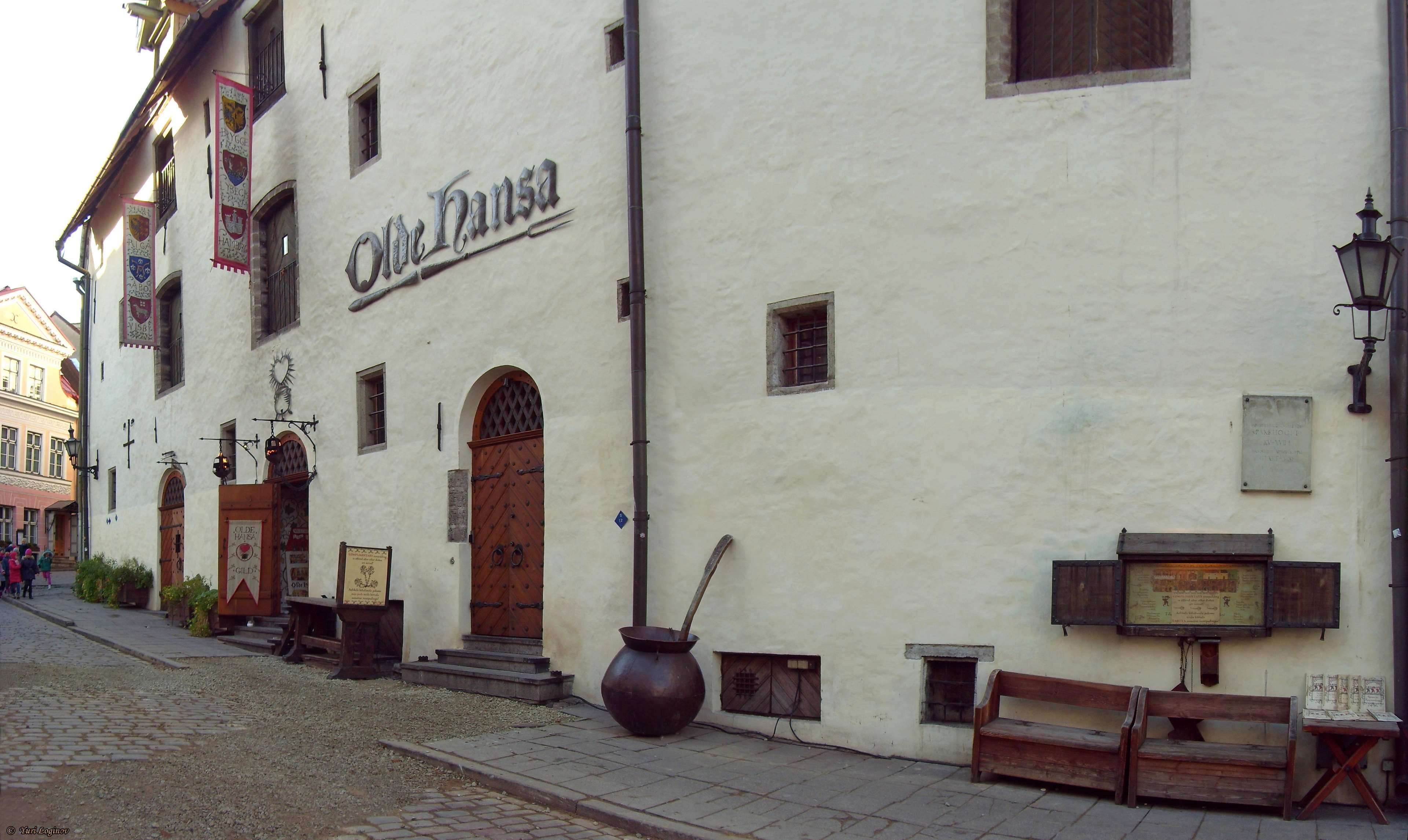 tallinn, sidewalk, 4K, no people, eesti, street, olde hansa, belief, communication, outdoors, text, religion, built structure, alley, wall - building feature, HD Wallpaper