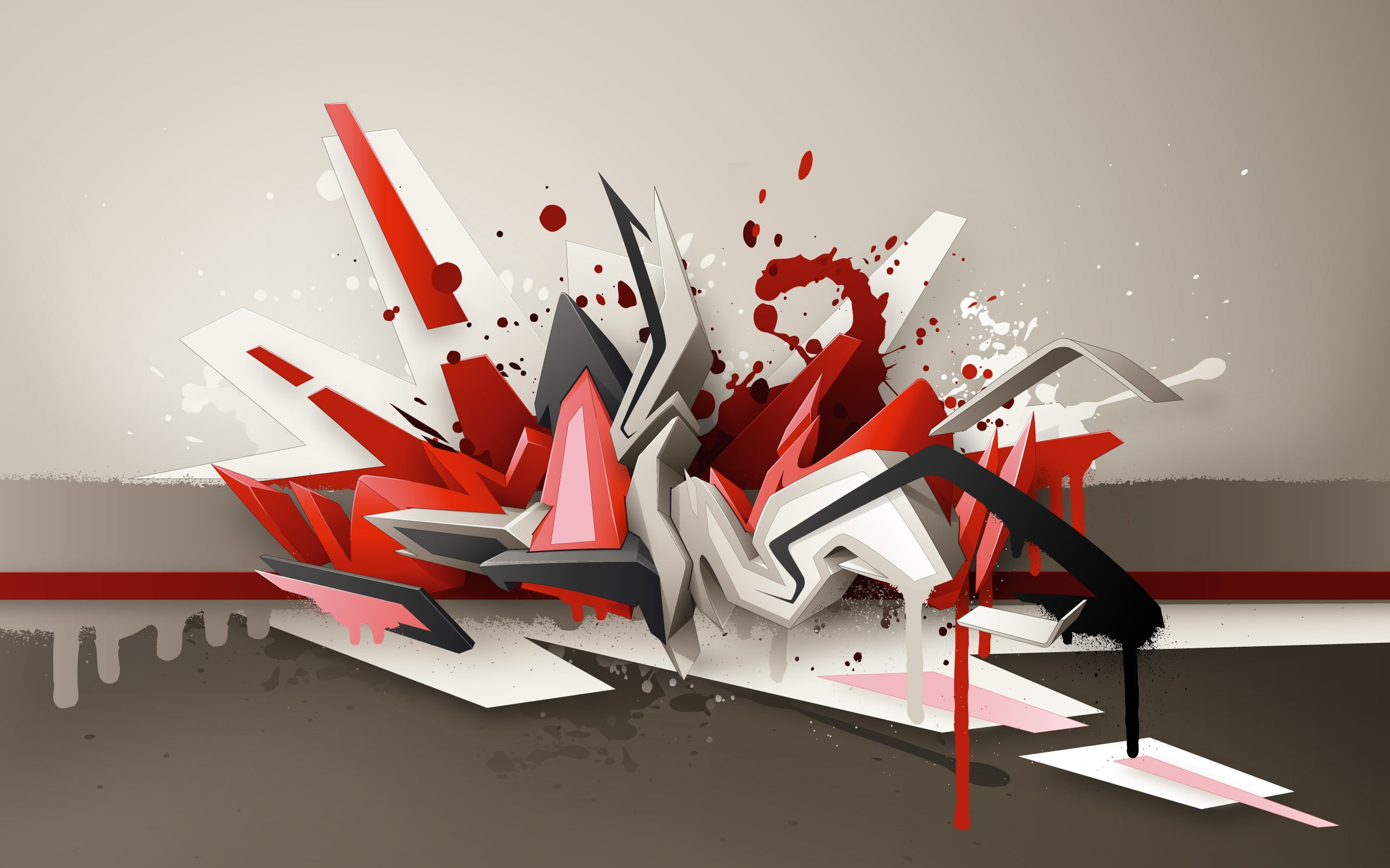 Typography, Graffiti, 2K, Daim, HD Wallpaper