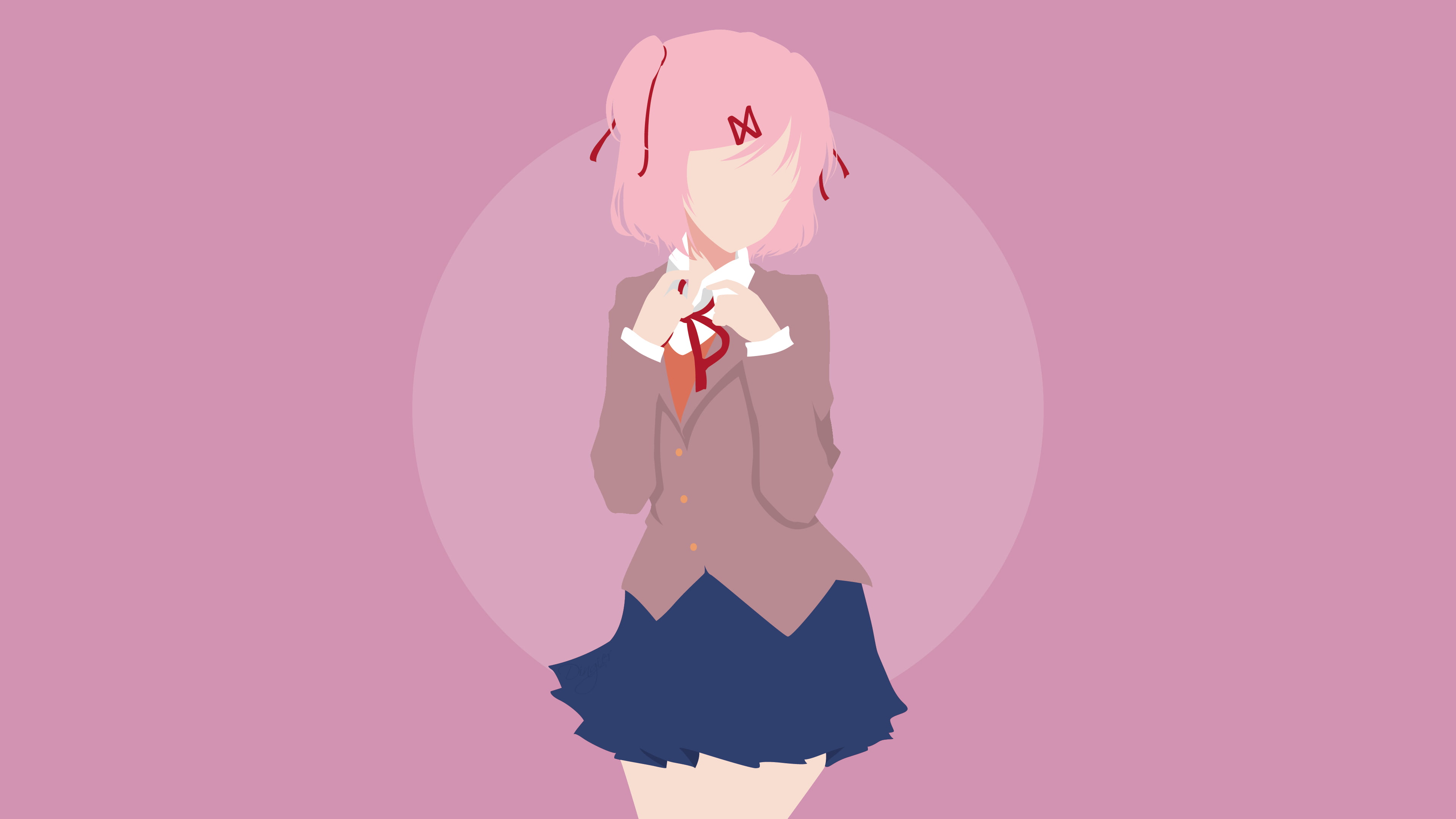 Natsuki (Doki Doki Literature Club!), Doki Doki Literature Club!, Video Game, 4K, HD Wallpaper