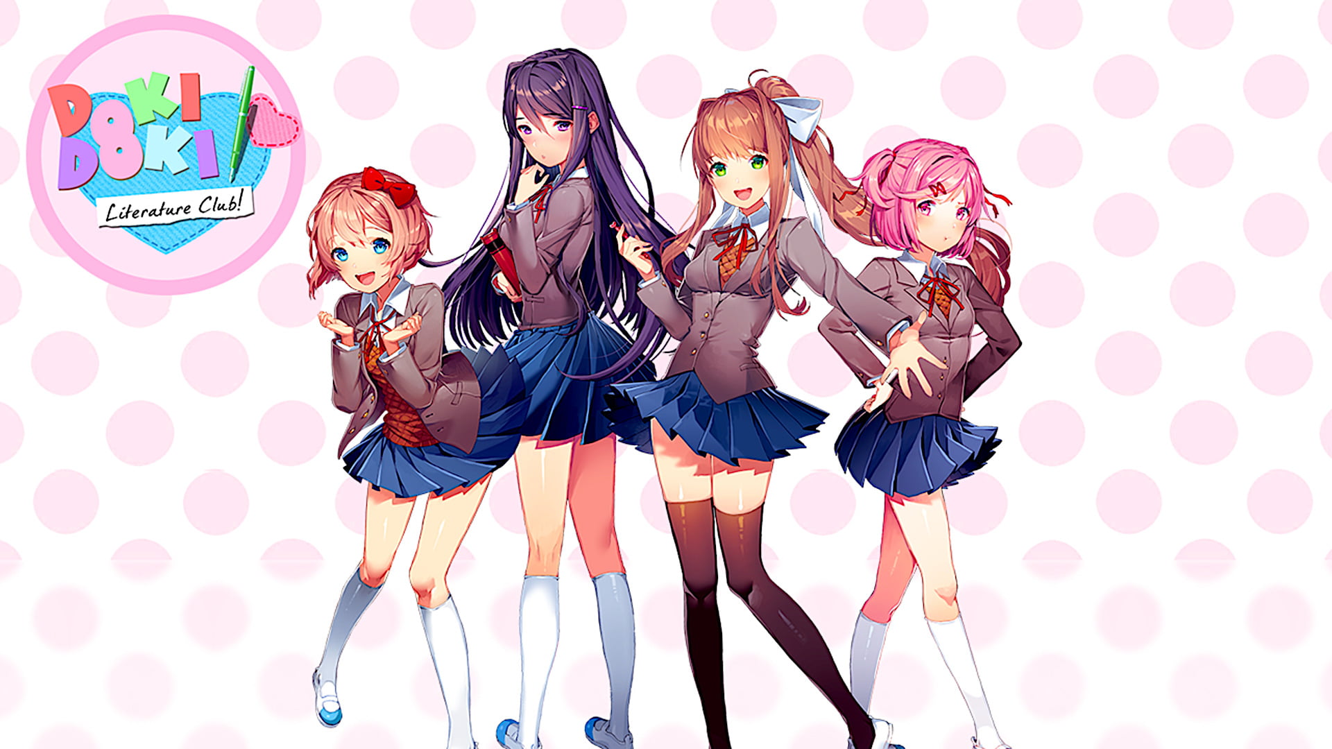 teenager, Yuri (Doki Doki Literature Club!), leisure activity, Natsuki (Doki Doki Literature Club!), women, Doki Doki Literature Club!, event, young women, HD Wallpaper