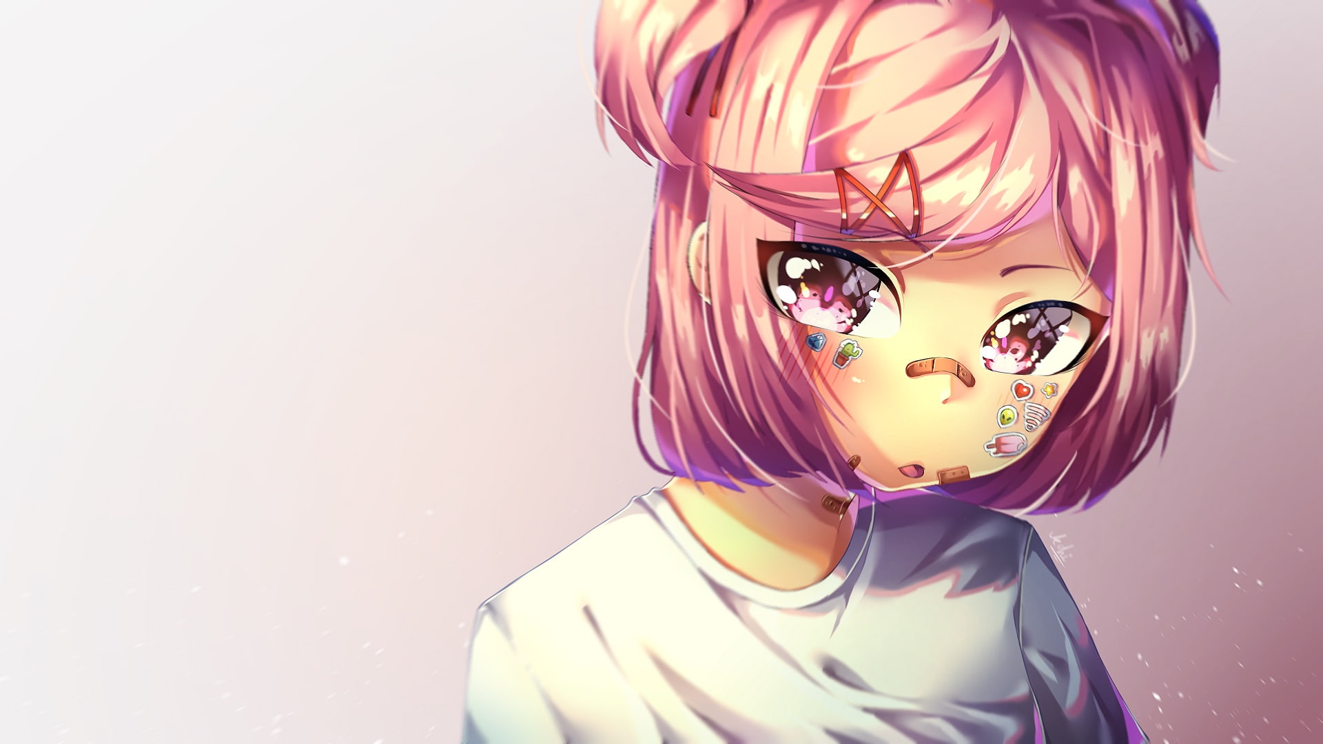 Natsuki (Doki Doki Literature Club!), Doki Doki Literature Club!, Video Game, 1080P, HD Wallpaper