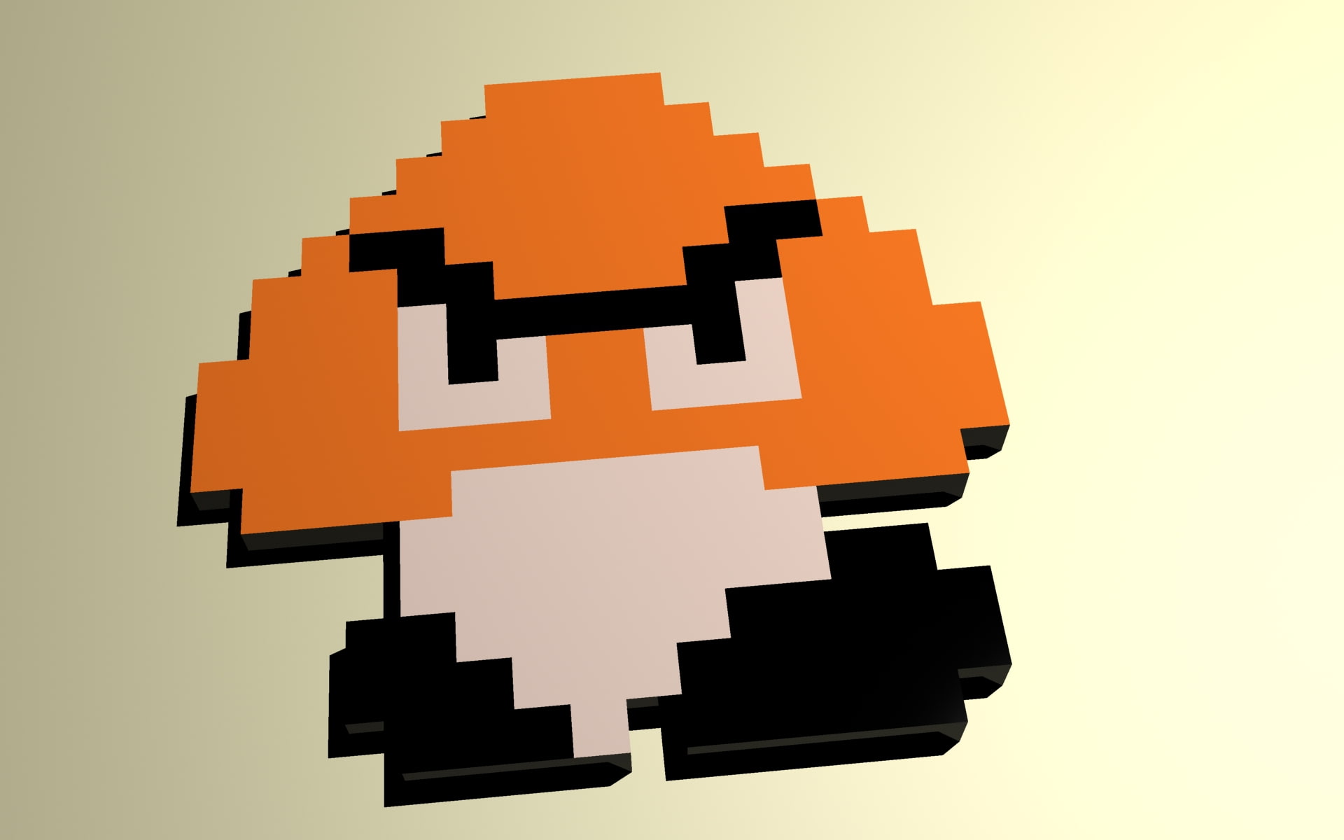 x, games, 1080P, video, Mario Bros, Mario, hd, bros, art, goomba, HD Wallpaper