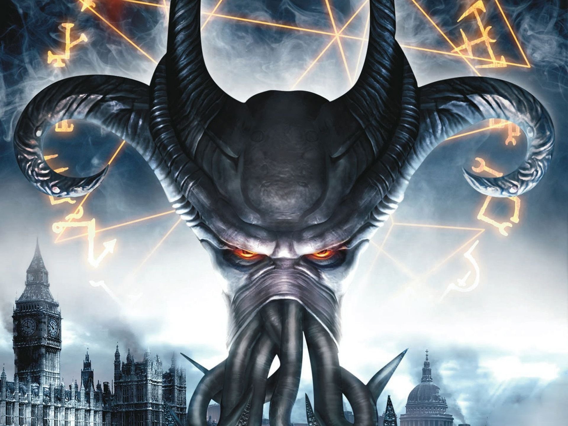 fantasy, action, monster, hellgate, 1080P, london, sci fi, HD Wallpaper