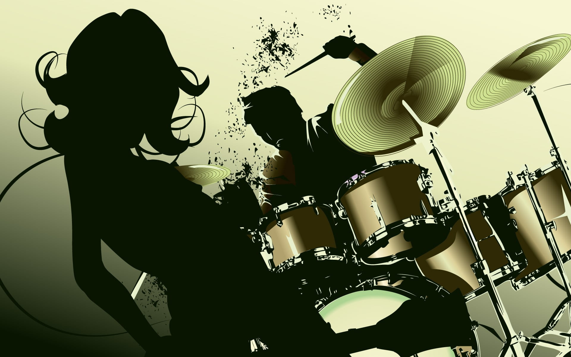 musician, occupation, arts culture and entertainment, real people, nightlife, drum, entertainment occupation, stage, indoors, illustration, musical equipment, HD Wallpaper