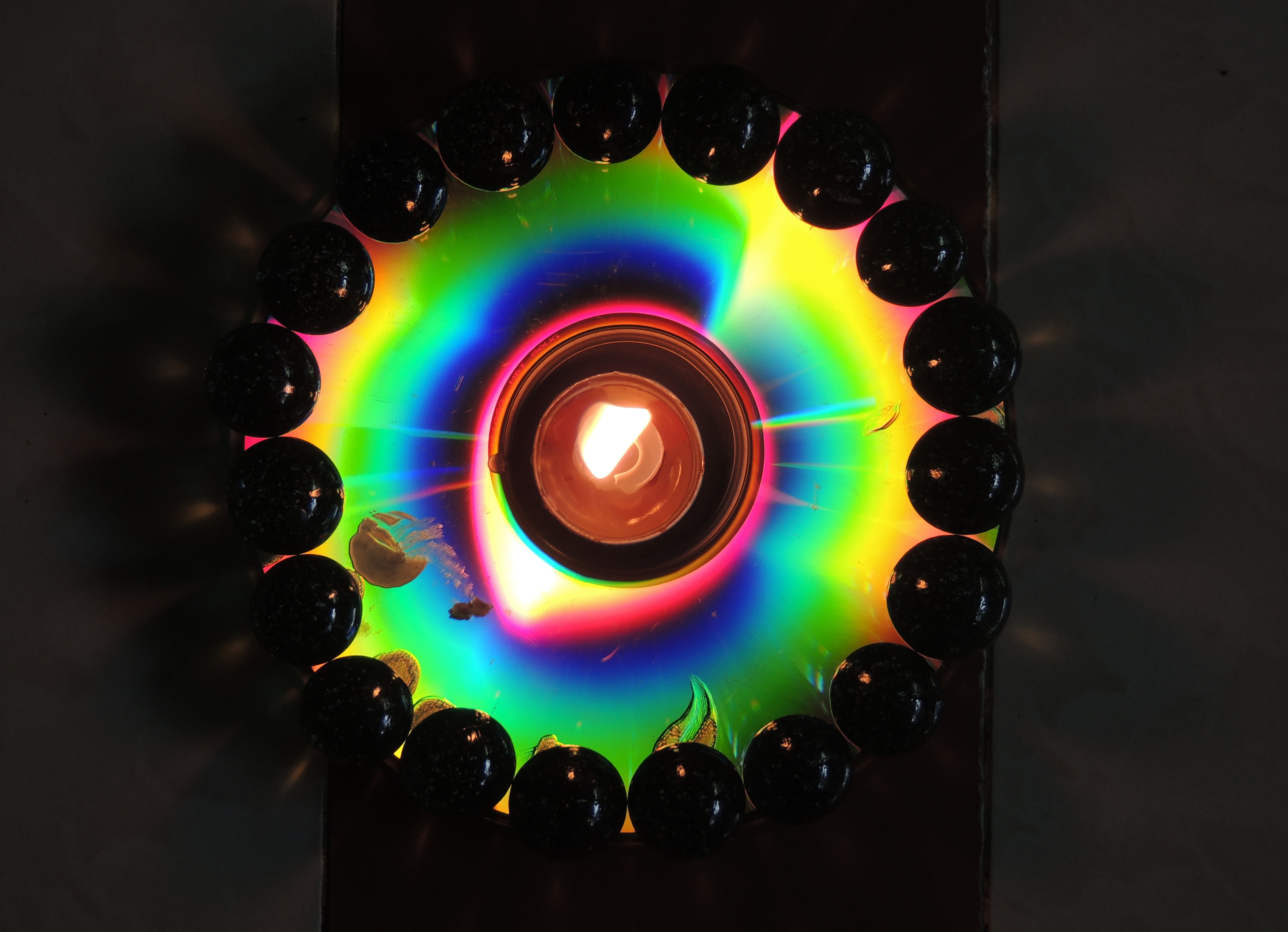 nature, useful from waste, colourful, optical, arts culture and entertainment, indoors, light, directly above, 4K, illuminated, dvd, disc, fuel and power generation, HD Wallpaper