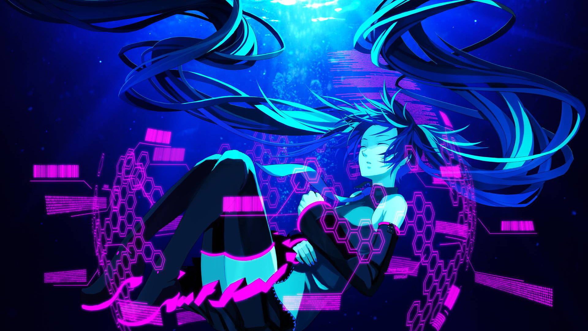 grunge, drawing, bright, anime, modern, light - natural phenomenon, blue, motion, wave, decoration, shape, design, party, arts culture and entertainment, HD Wallpaper