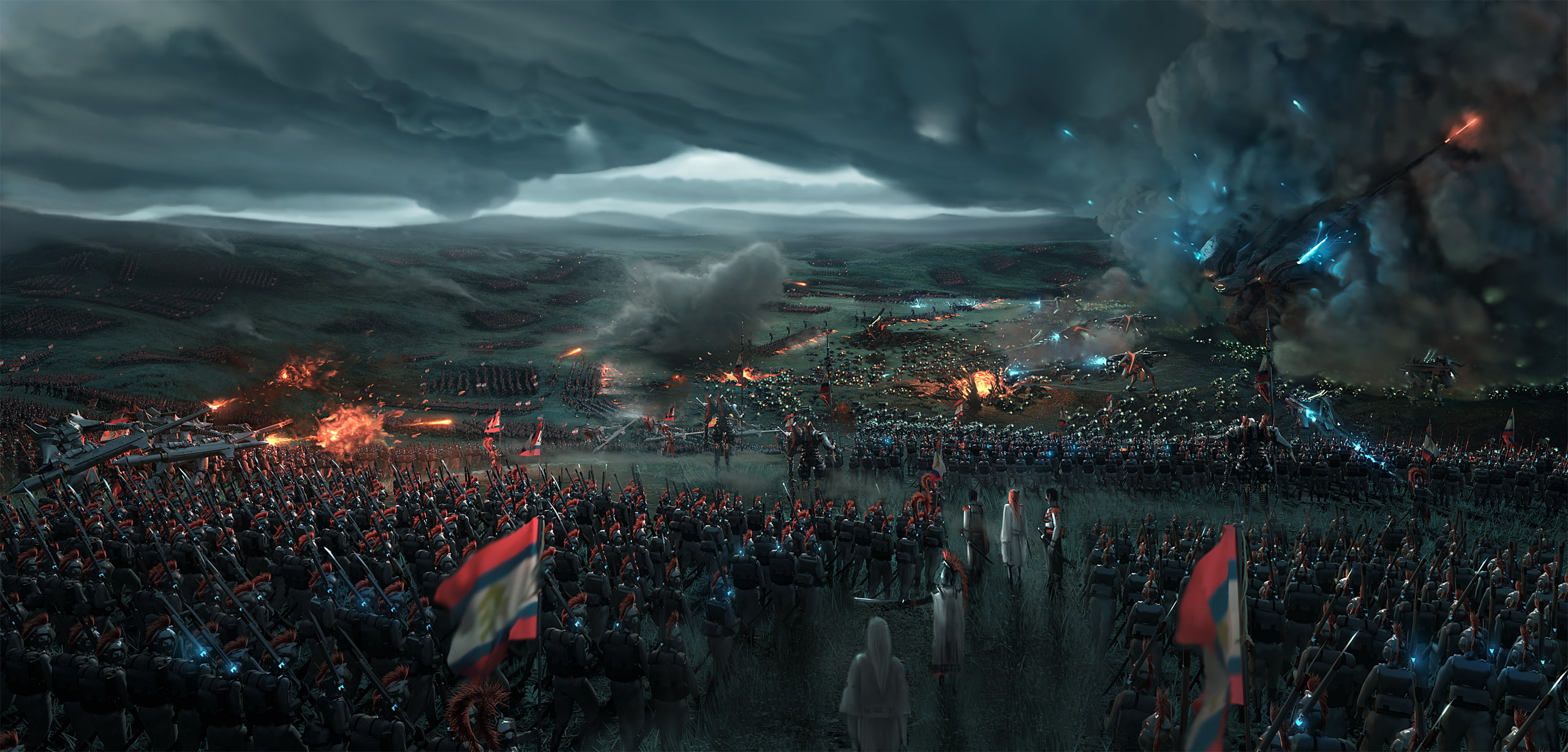 2K, Battlefields, fantasy Art, Wen, army, Jr., HD Wallpaper