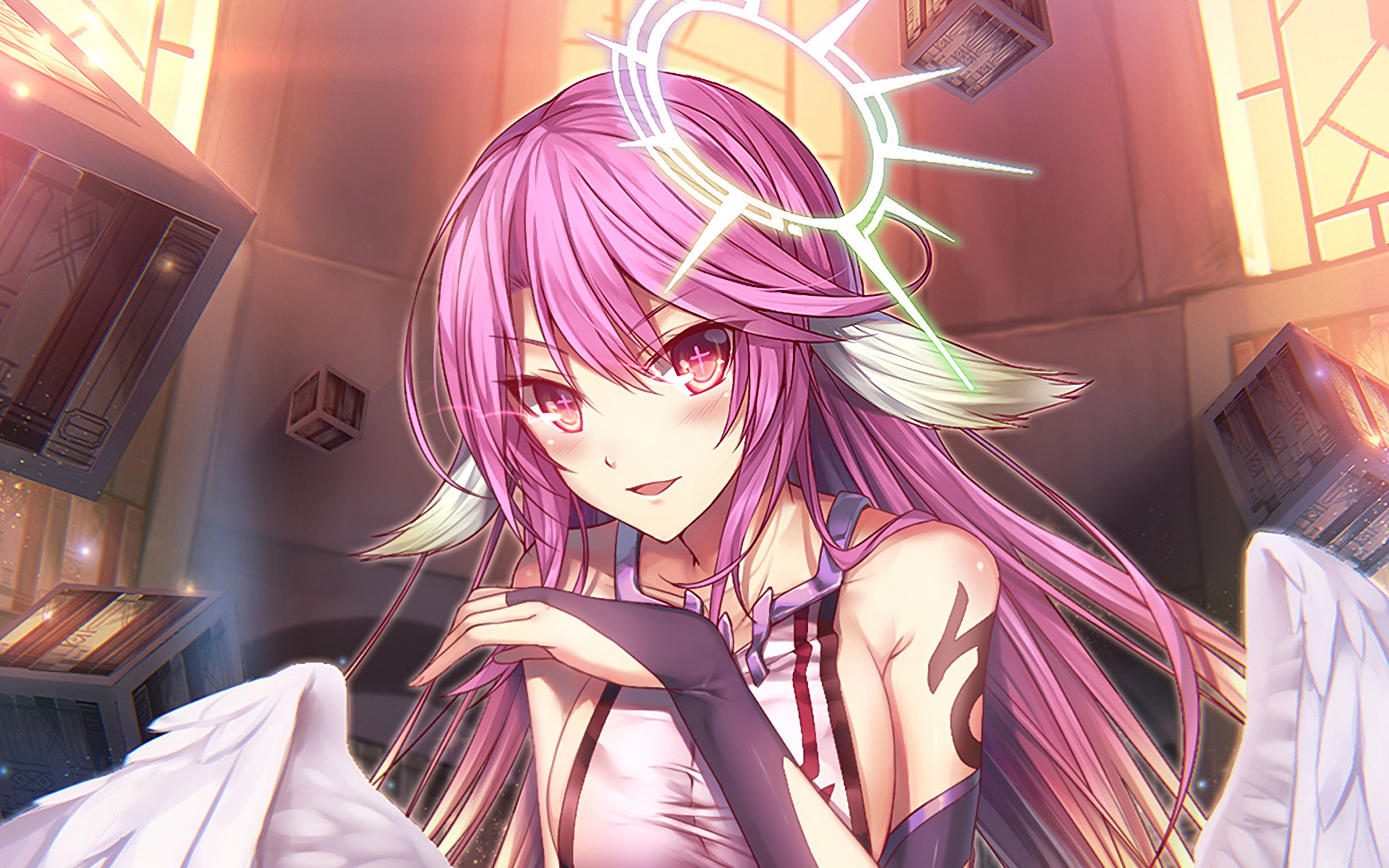 1080P, Jibril (No Game No Life), Anime, No Game No Life, HD Wallpaper