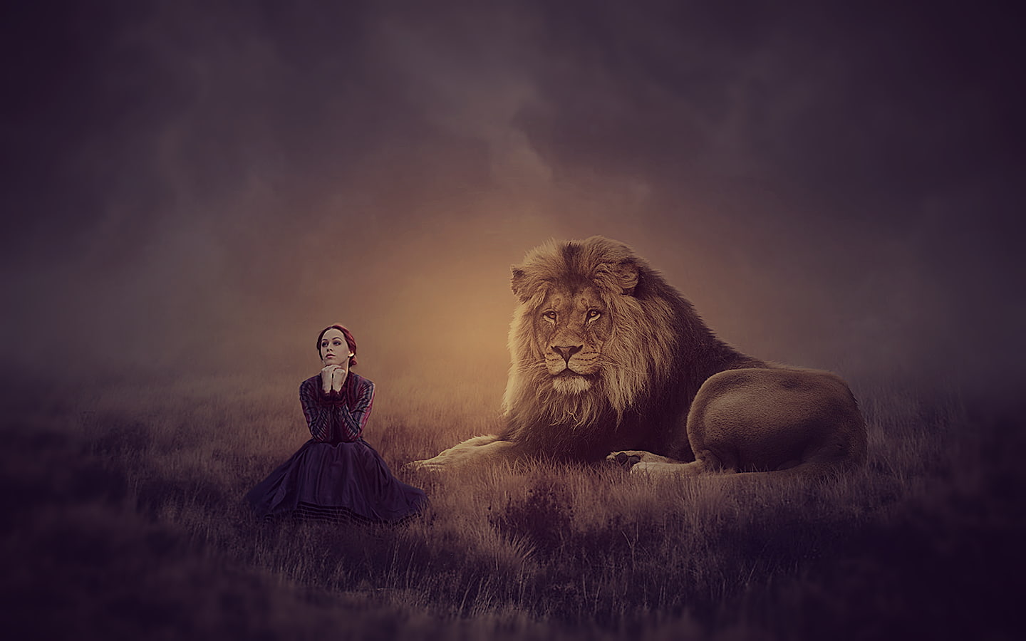 MohammadKhan, Photoshop, Photo Manipulation, 720P, Magic, lion, Mkmathers, HD Wallpaper