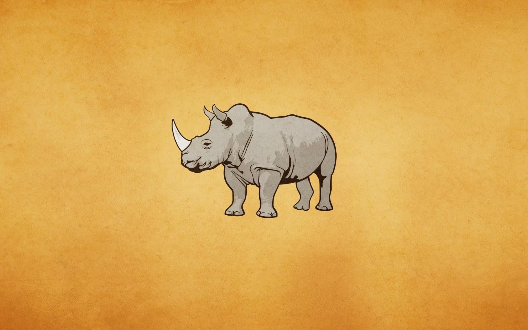 herbivorous, rhino, cat, art and craft, 720P, animal, domestic animals, feline, mammal, animals in the wild, no people, one animal, representation, yellow, HD Wallpaper