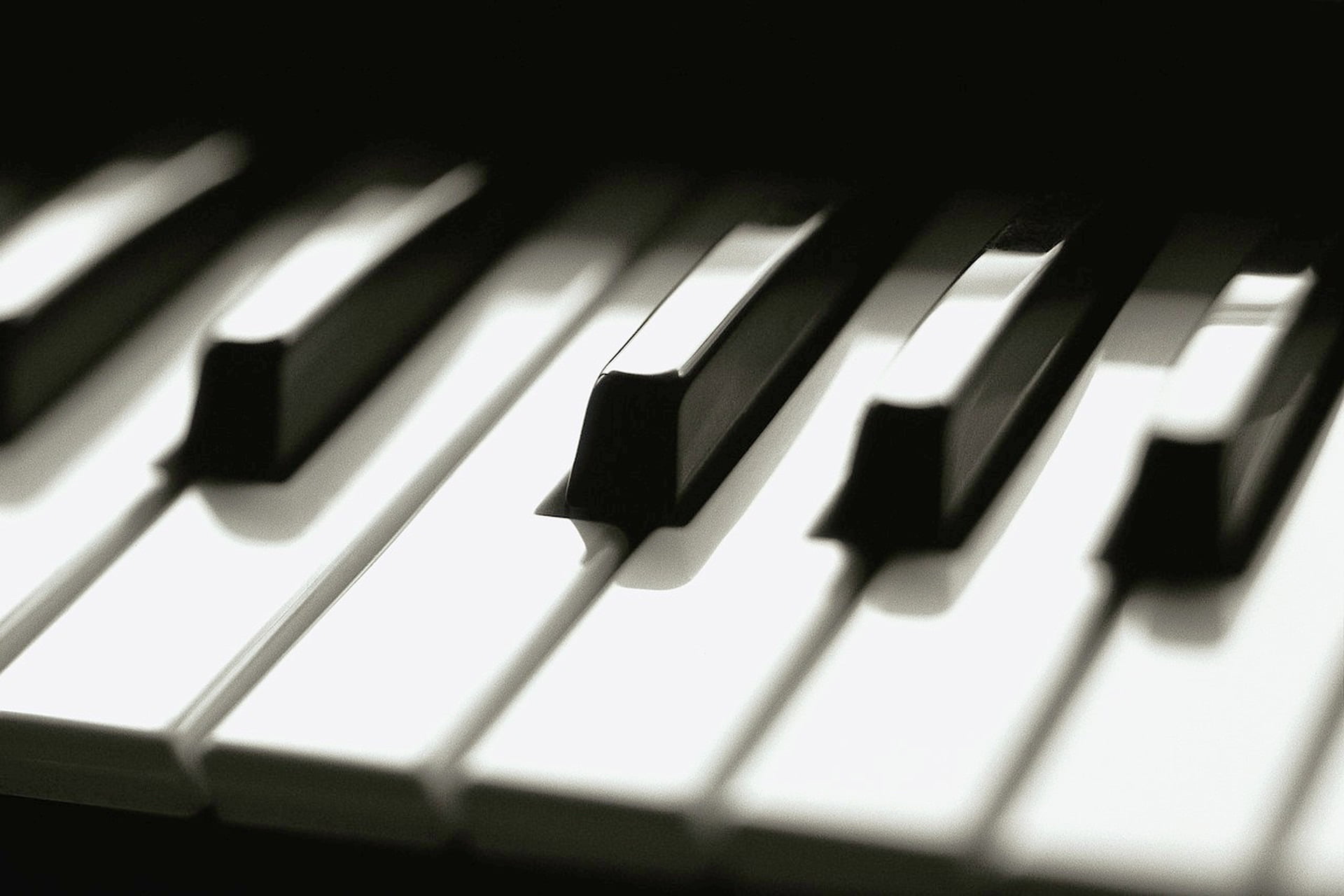 1080P, piano Key, studio, no people, black, piano, arts culture and entertainment, ivory, audio equipment, jazz Music, ebony, white, sound recording equipment, HD Wallpaper