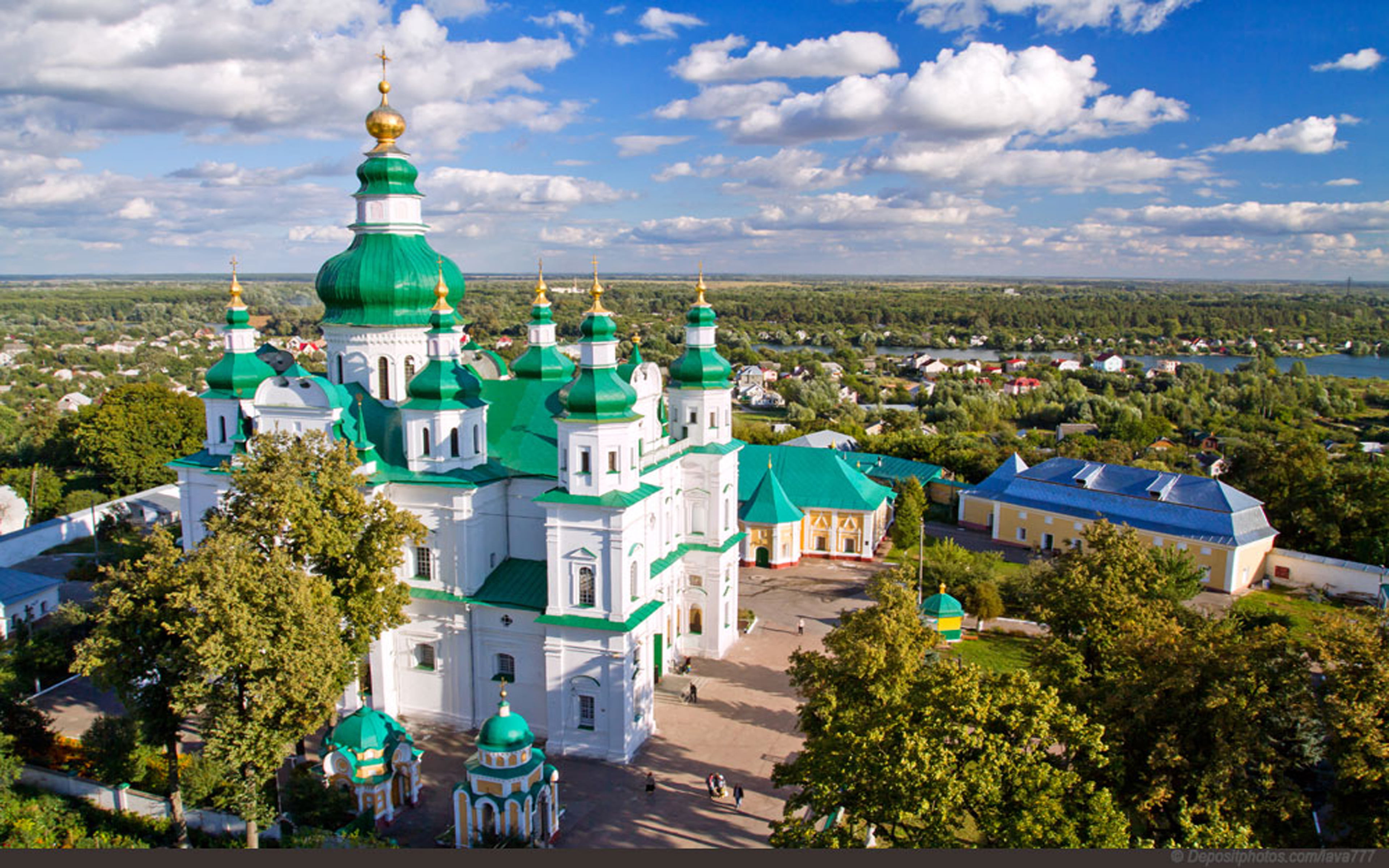 troeckiy, chernihiv, cityscape, day, 4K, architecture, sky, built structure, plant, tree, high angle view, outdoors, building, no people, th, century, HD Wallpaper