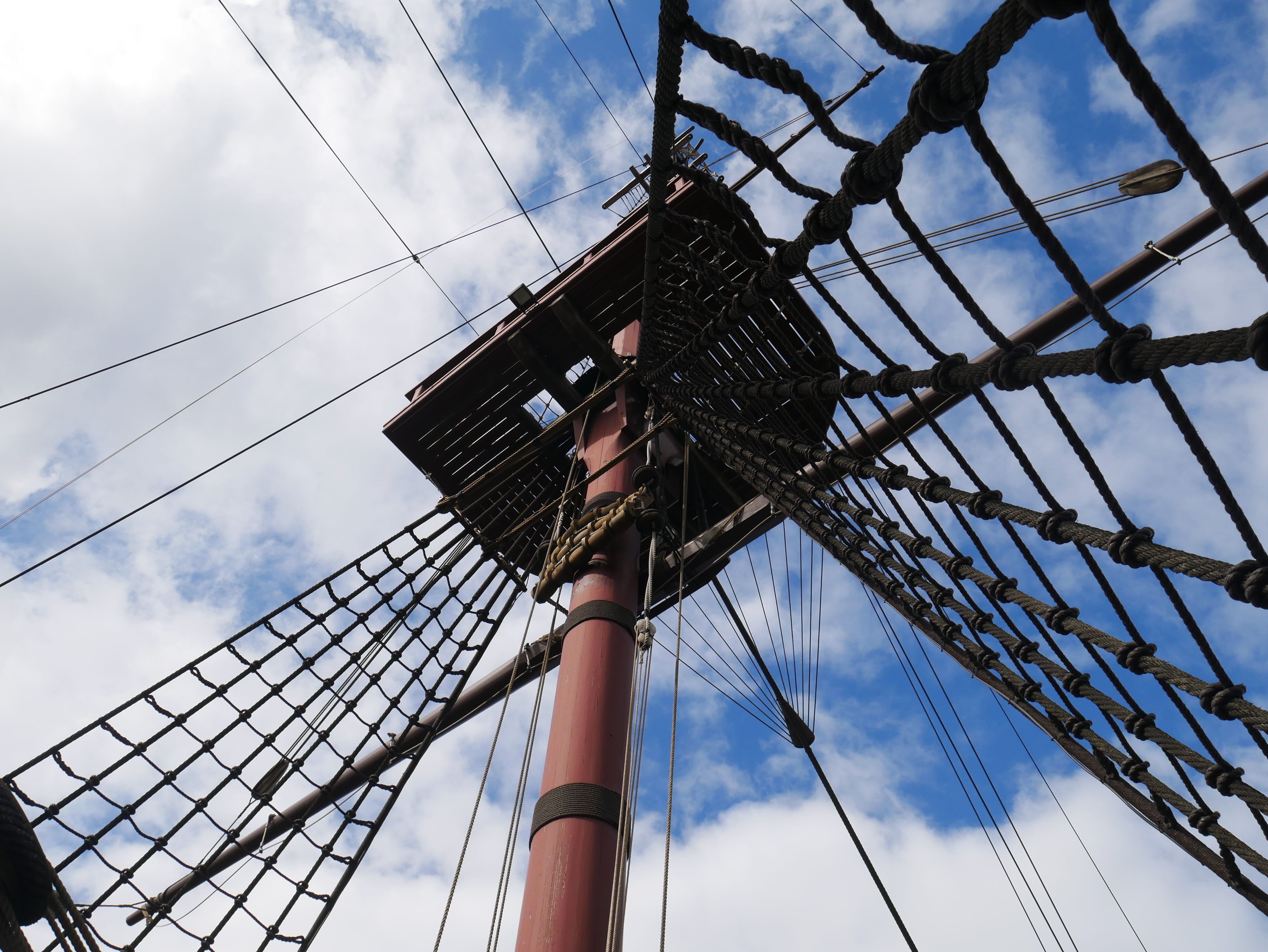 masts, architecture, arts culture and entertainment, cable, low angle view, metal, connection, pole, no people, mast, bridge, sky, sailing ship, ropes, HD Wallpaper