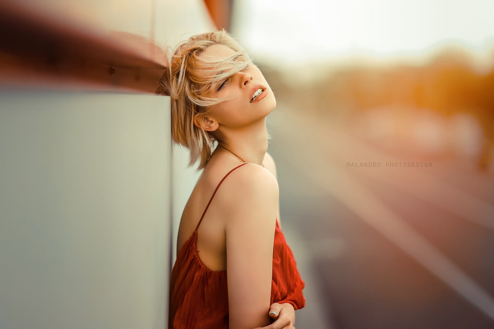 women, closed eyes, model, portrait, blonde, open mouth, face, 720P, HD Wallpaper