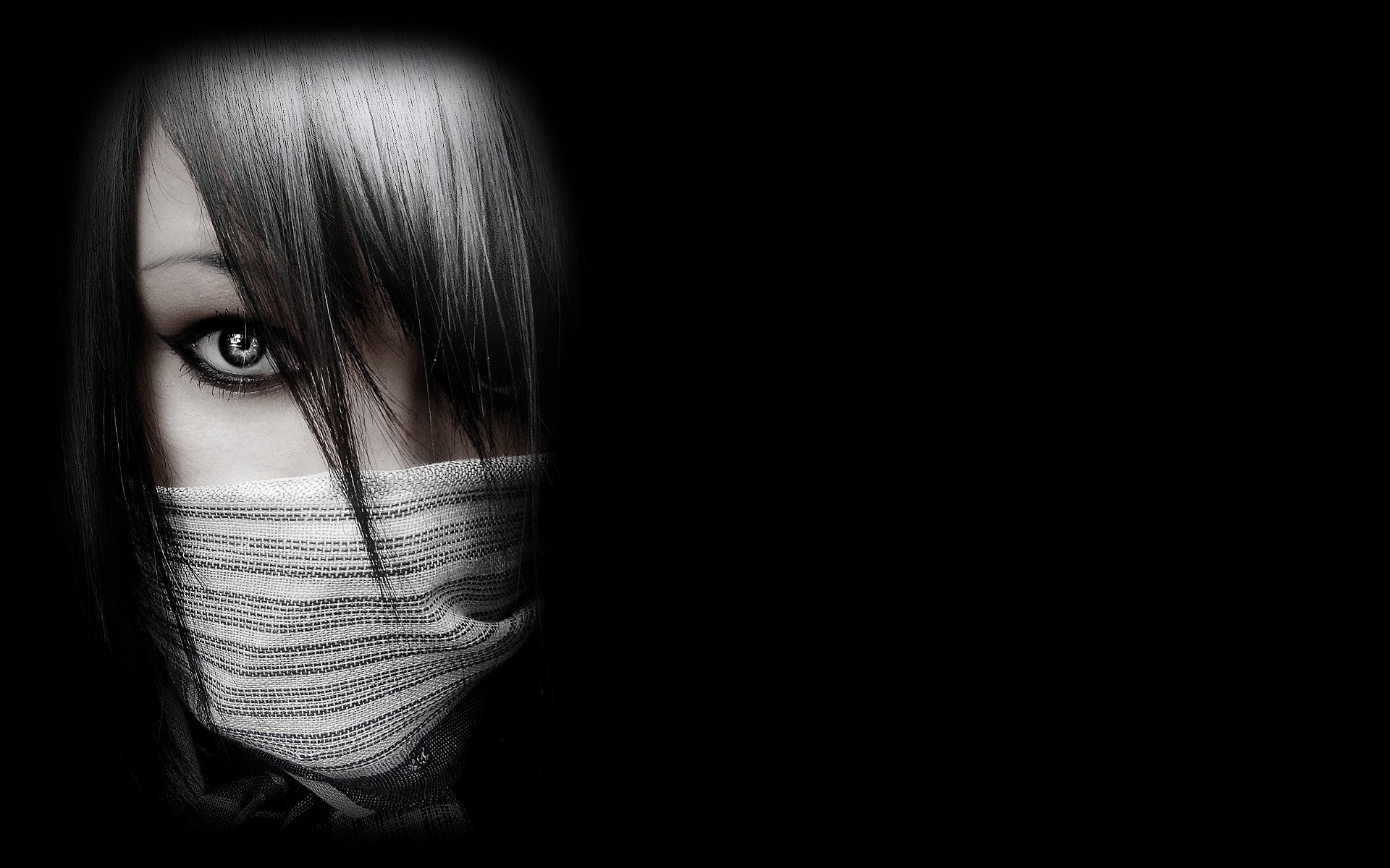 Women, 1080P, Creepy, Eye, HD Wallpaper