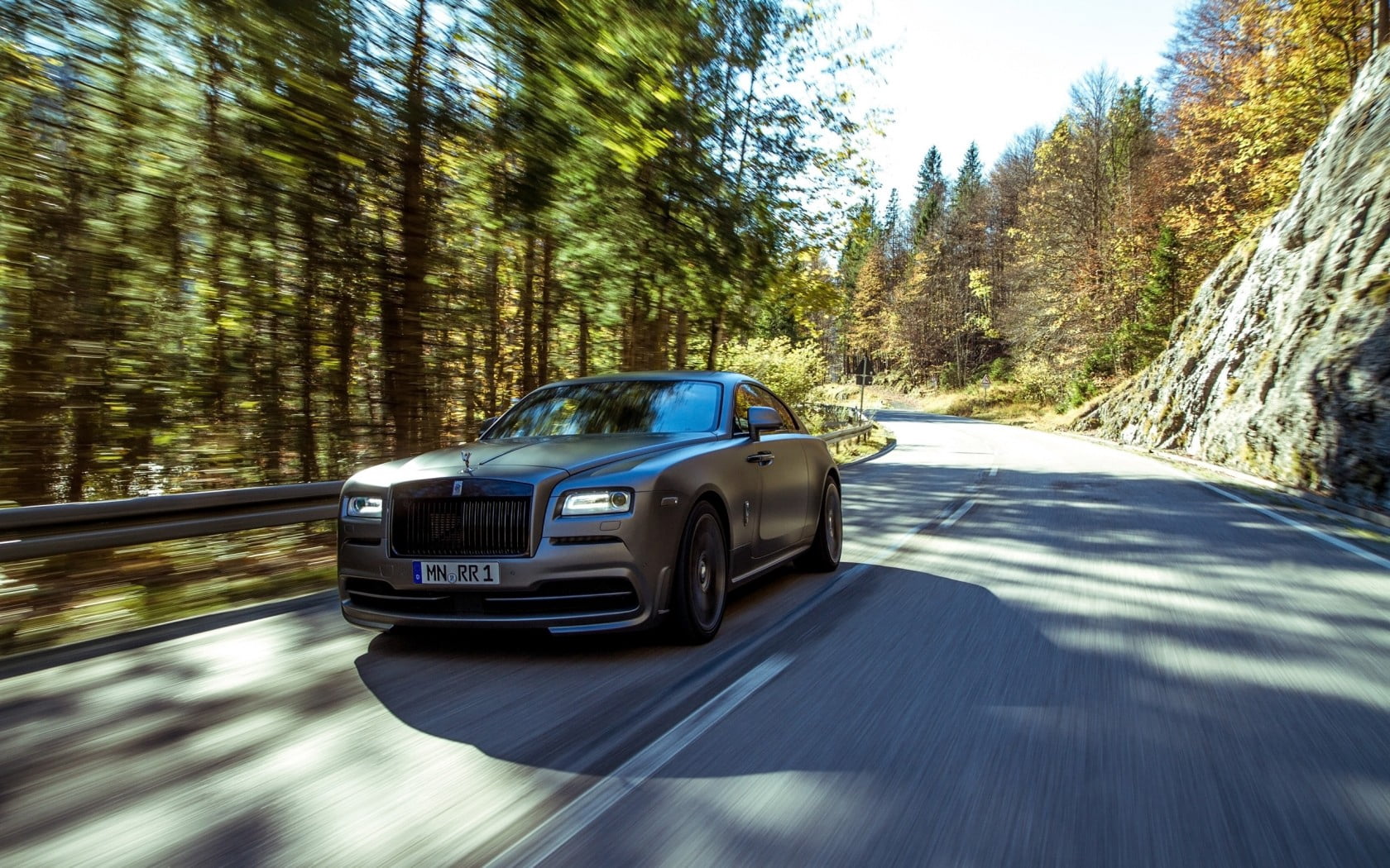 woodland, spofec, movement, non-Urban Scene, car, mode of transportation, royce, sports Car, country Road, land Vehicle, rolls, blurred Motion, mountain, HD Wallpaper
